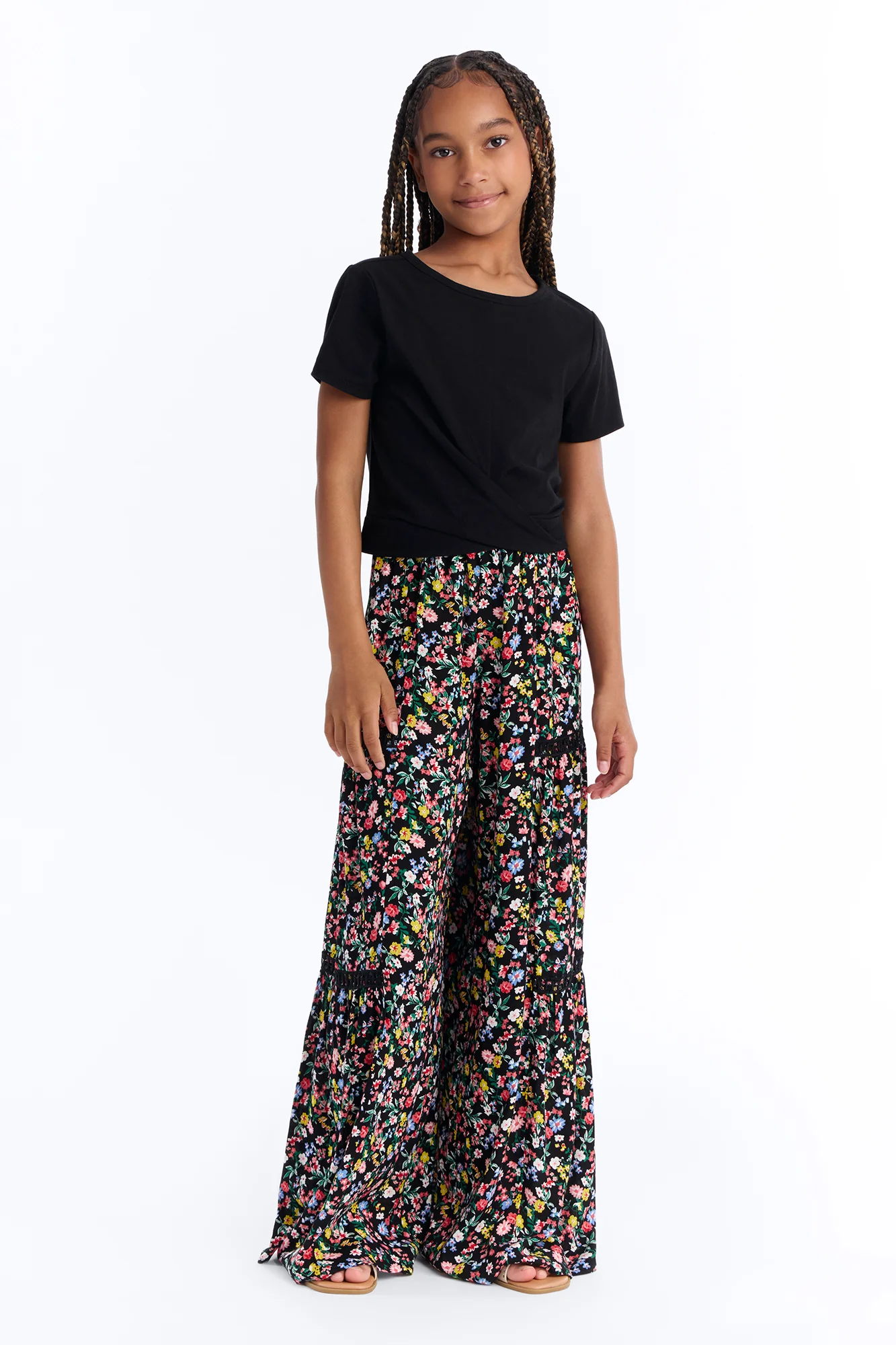 Mini Maybe Later Wide Leg Pant - Multi Color