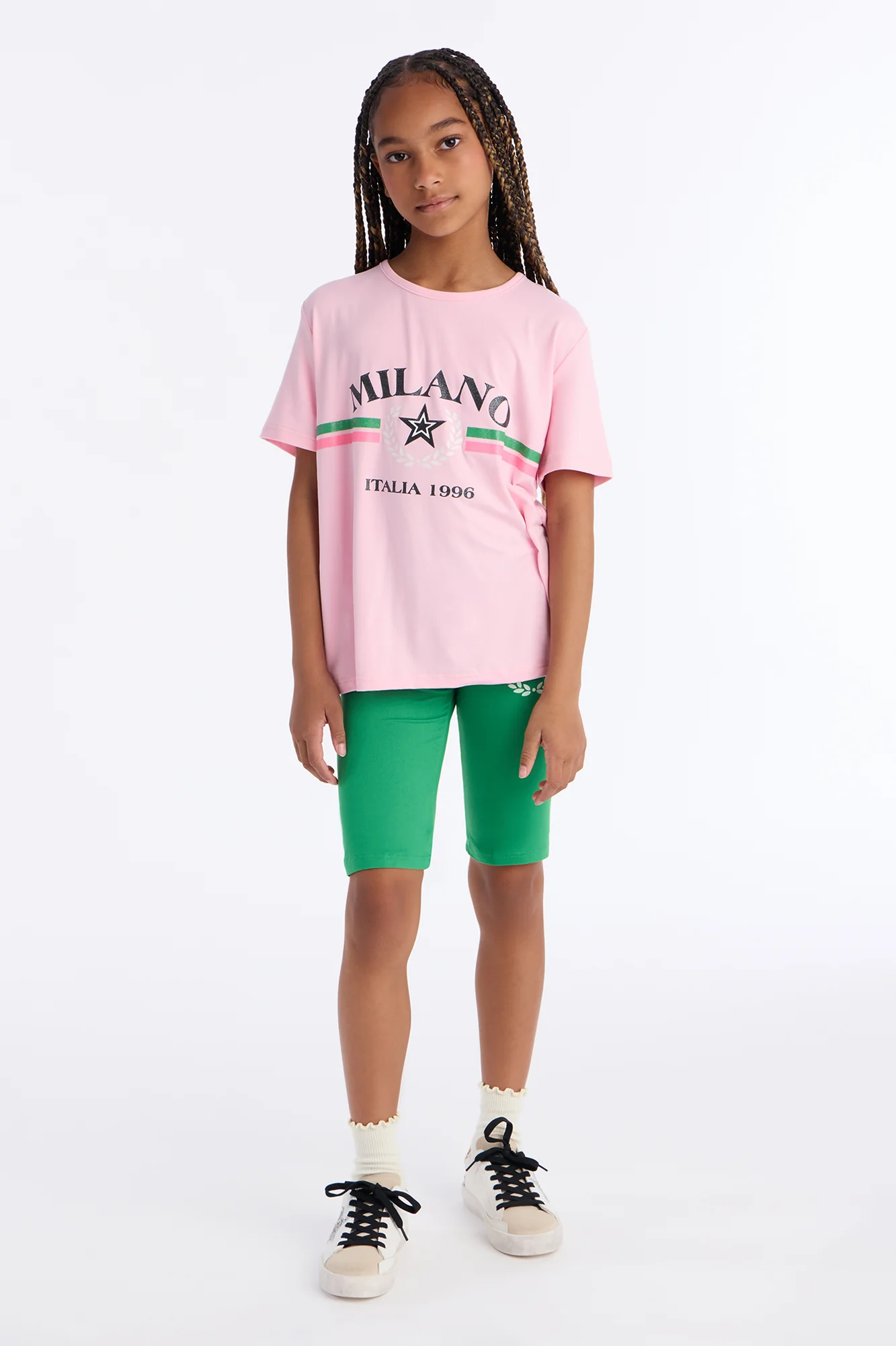 Mini Milano Life Short Set - Pink/combo
