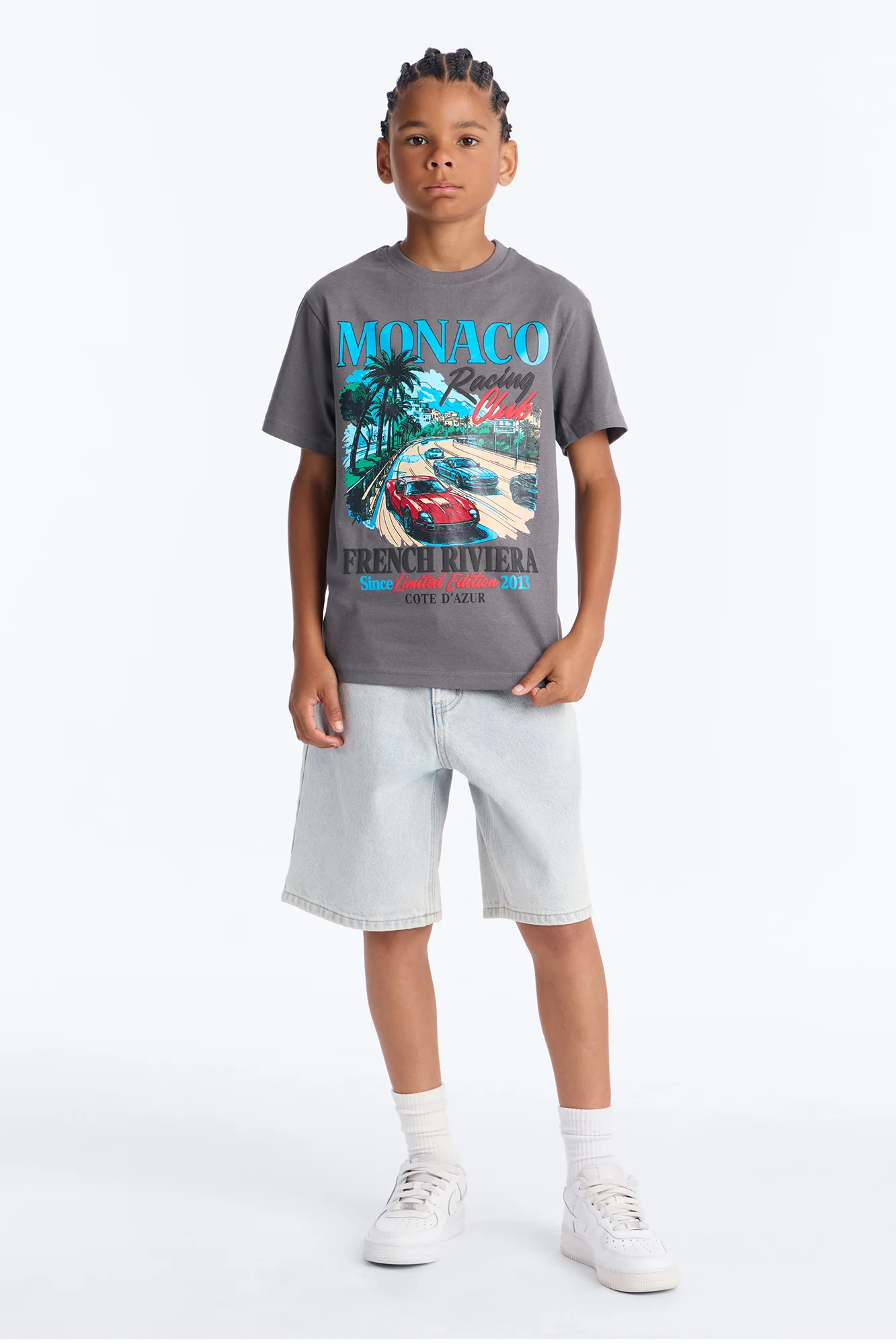 Mini Monaco Racing Club Short Sleeve Tee - Light Grey - Image 2