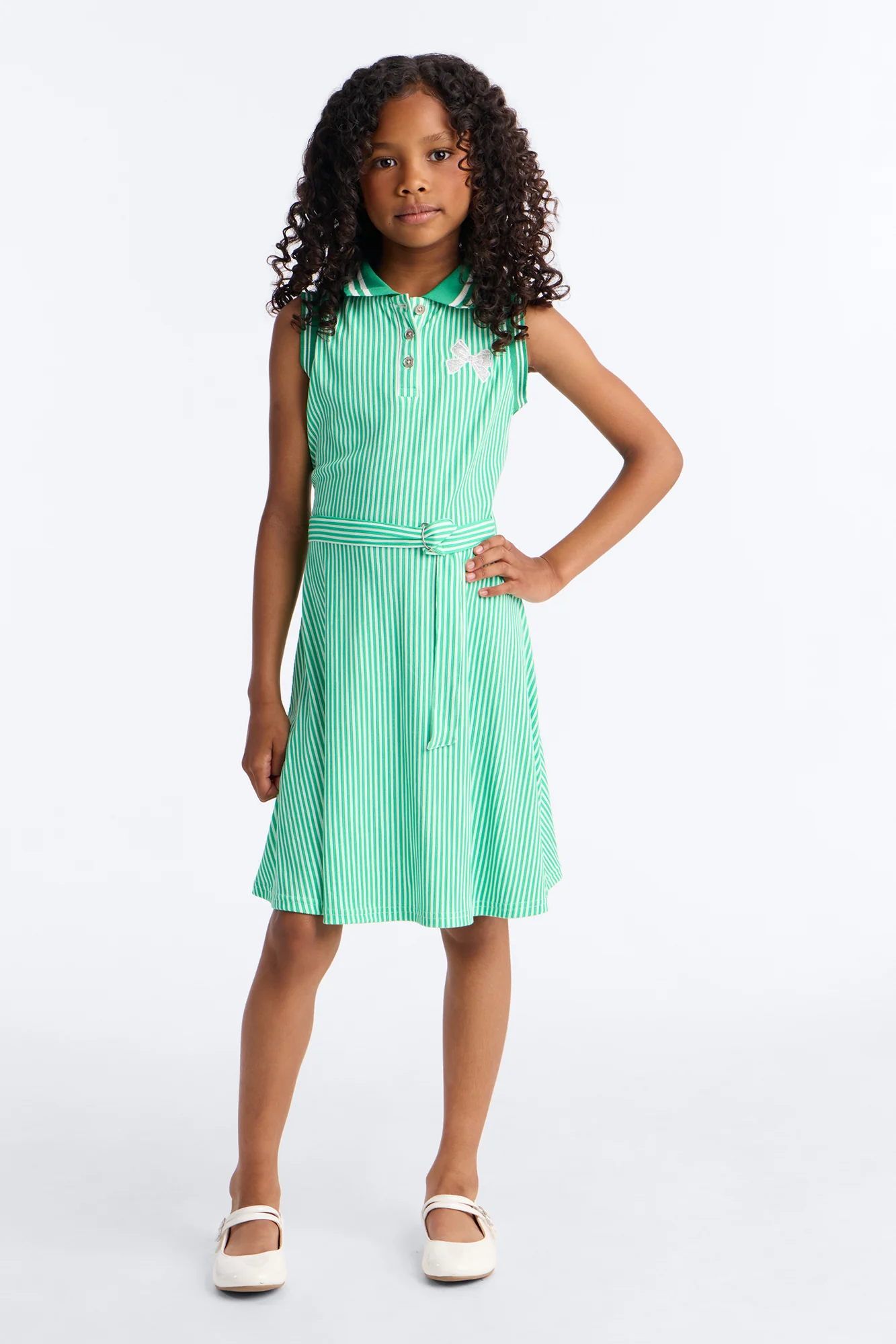 Mini Moving On Polo Shirt Dress - Mint