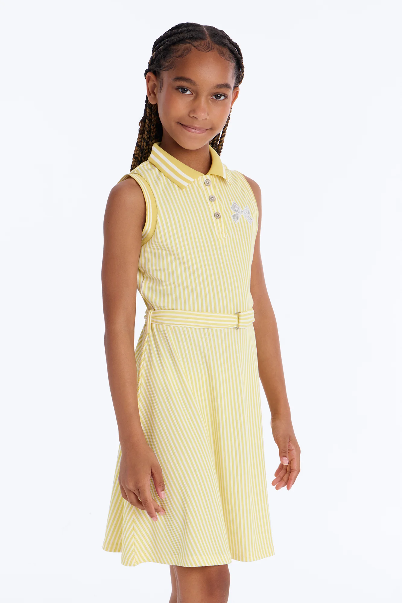 Mini Moving On Polo Shirt Dress - Yellow