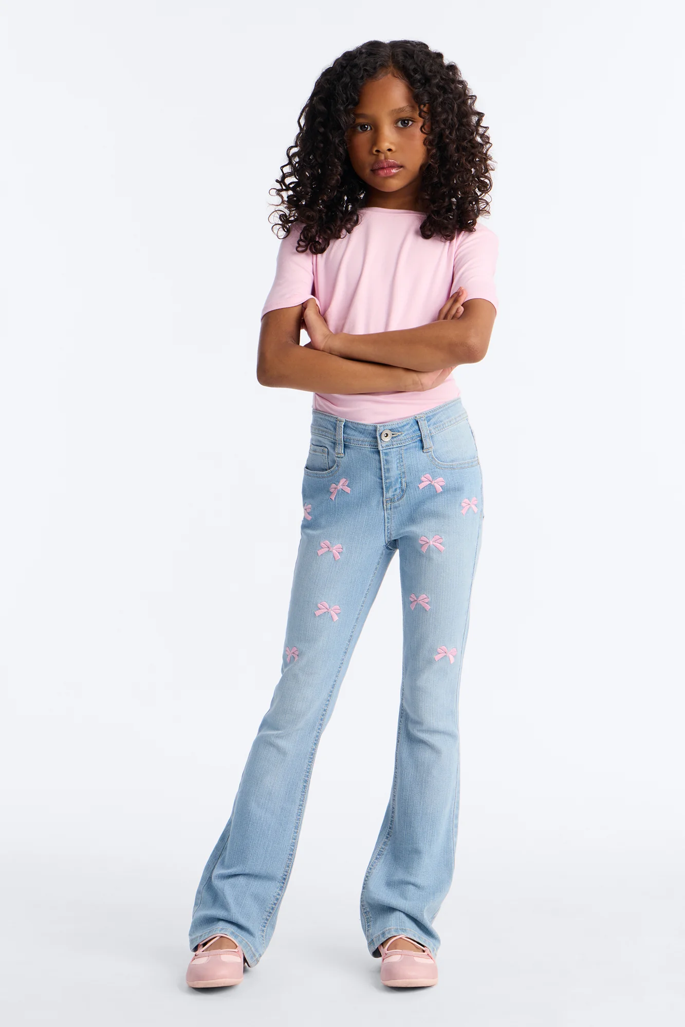 Mini Music To My Ears Flare Jeans - Light Wash - Image 2