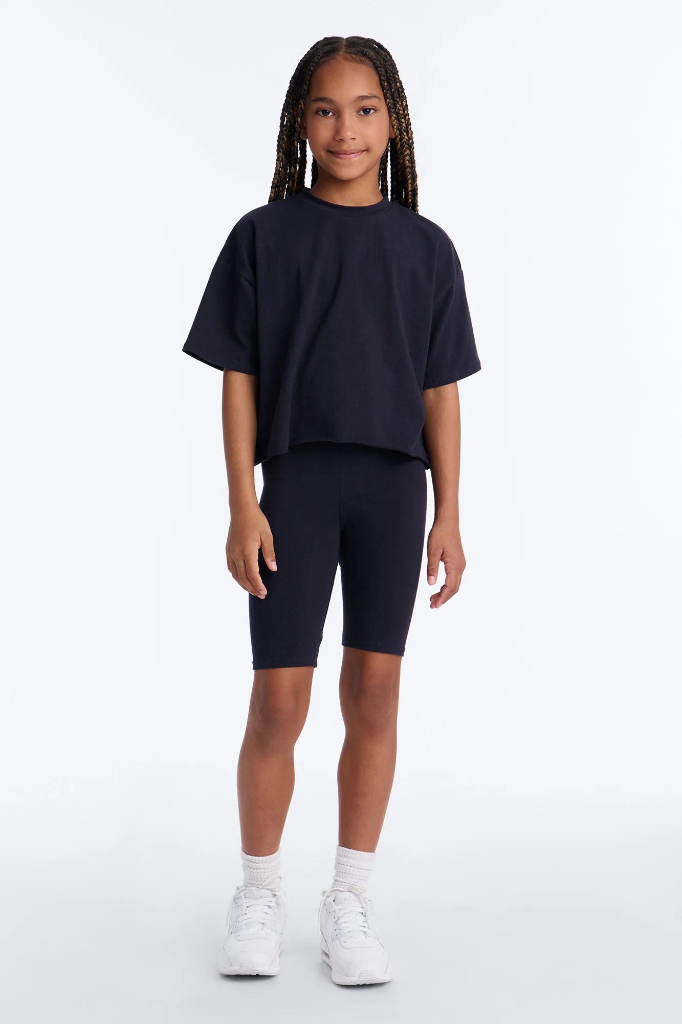 Mini My Go To Biker Short Set - Navy