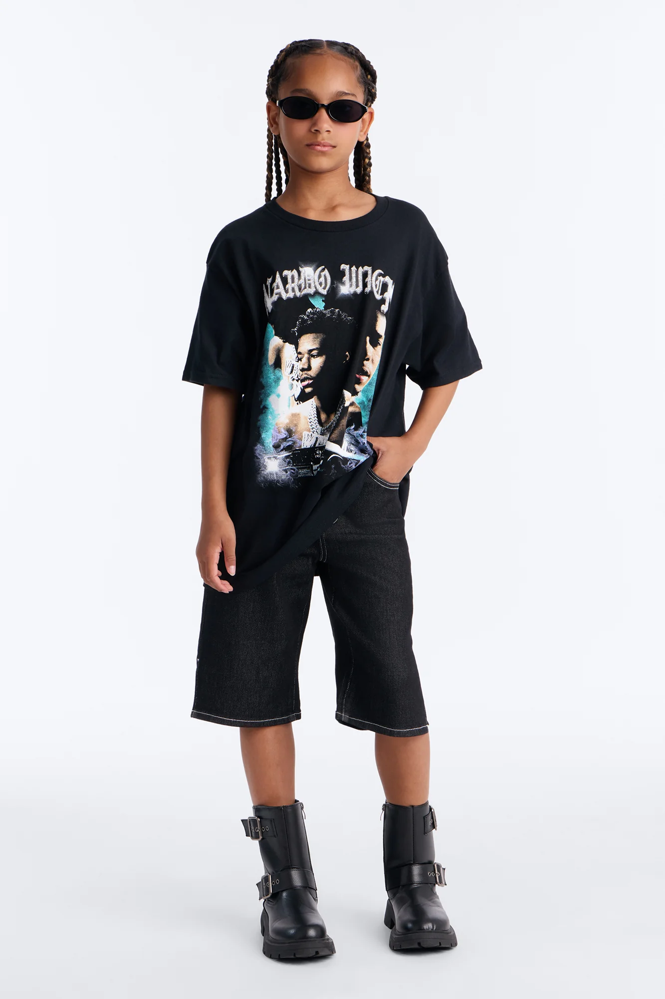 Mini Nardo Wick Tee - Black - Image 2