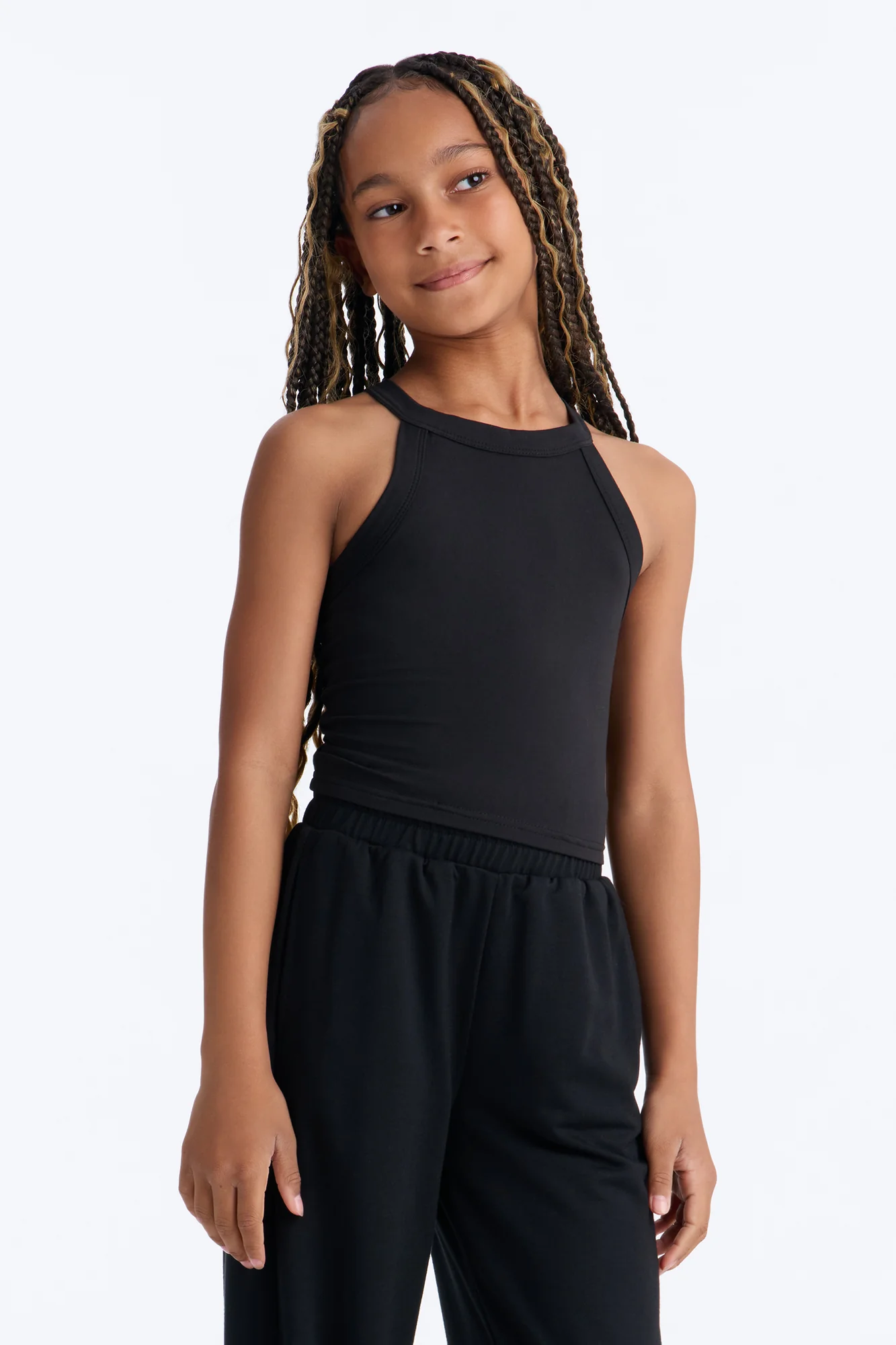 Mini Never Too Late Pant Set - Black - Image 2