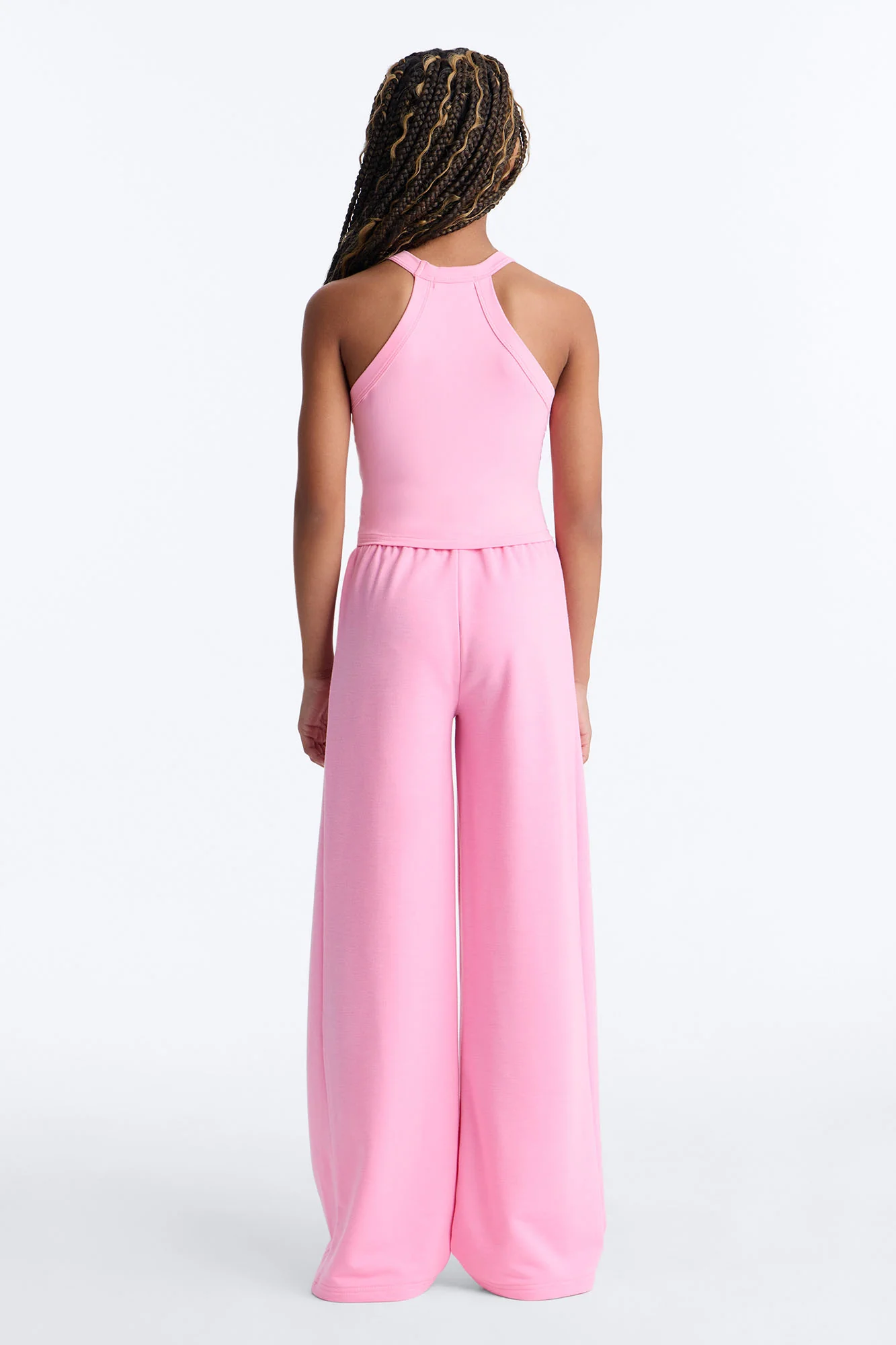 Mini Never Too Late Pant Set - Pink - Image 4