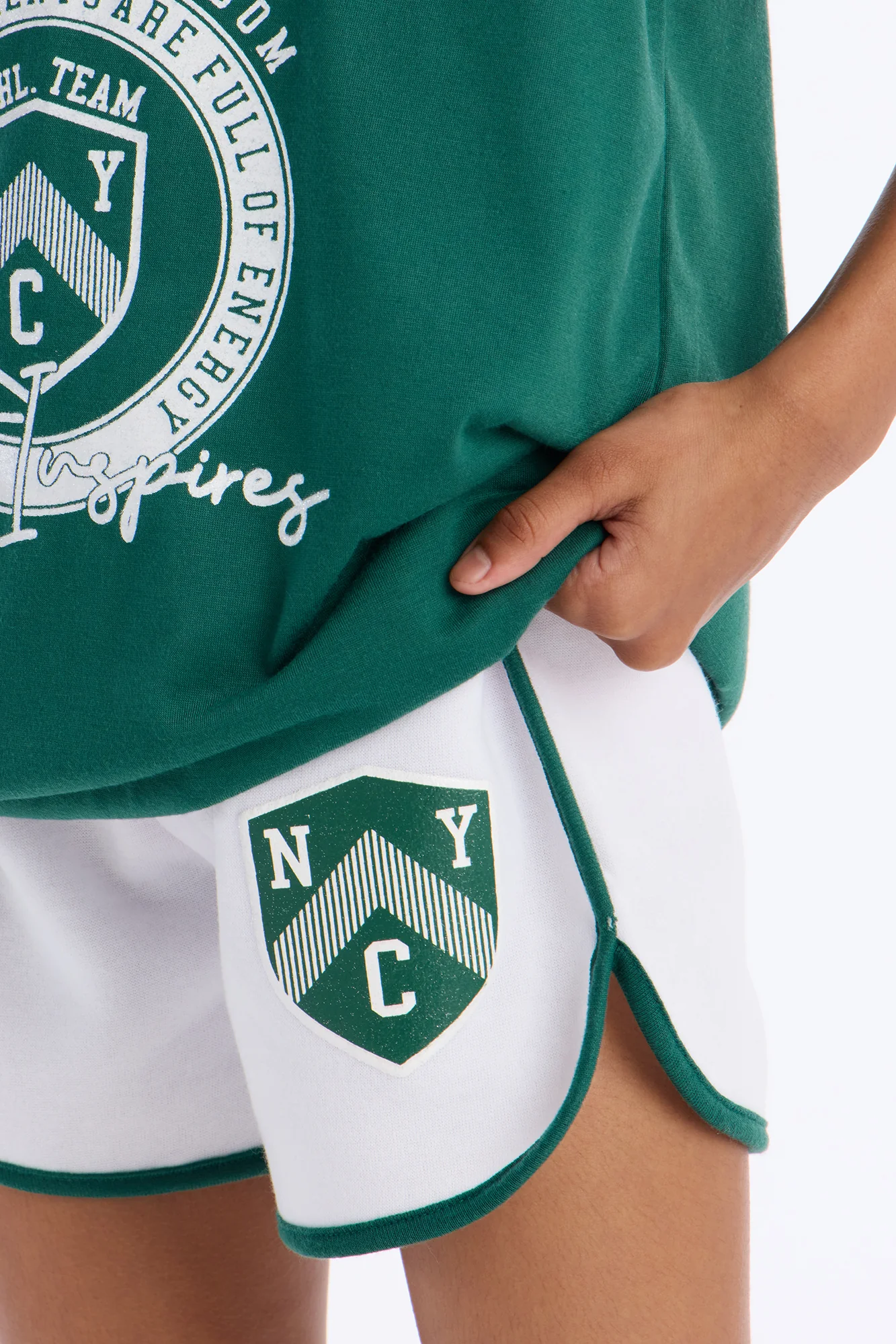 Mini New York '98 Short Set - Green/combo - Image 3