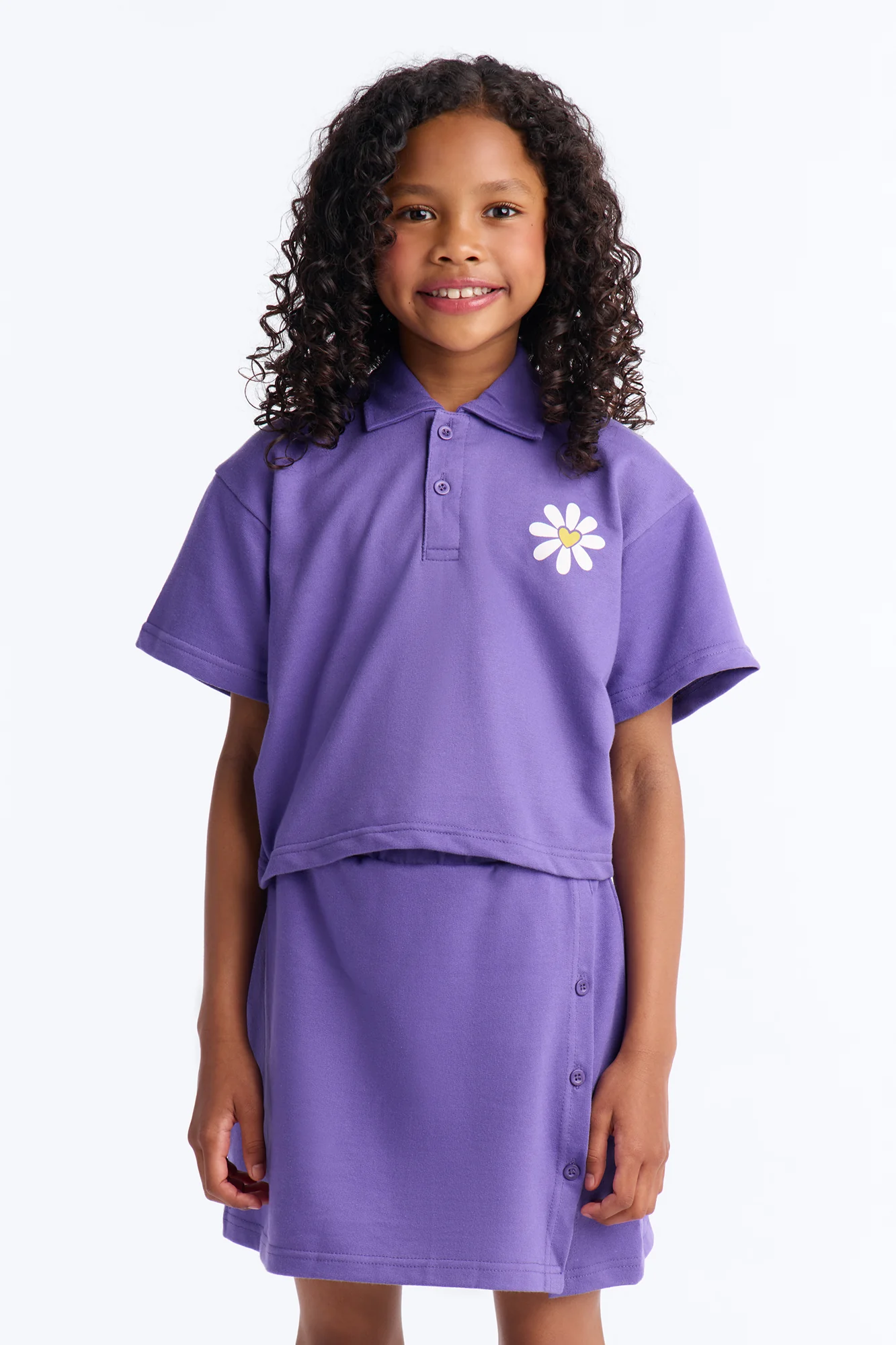 Mini Nice To Meet You Skort Set - Purple - Image 2