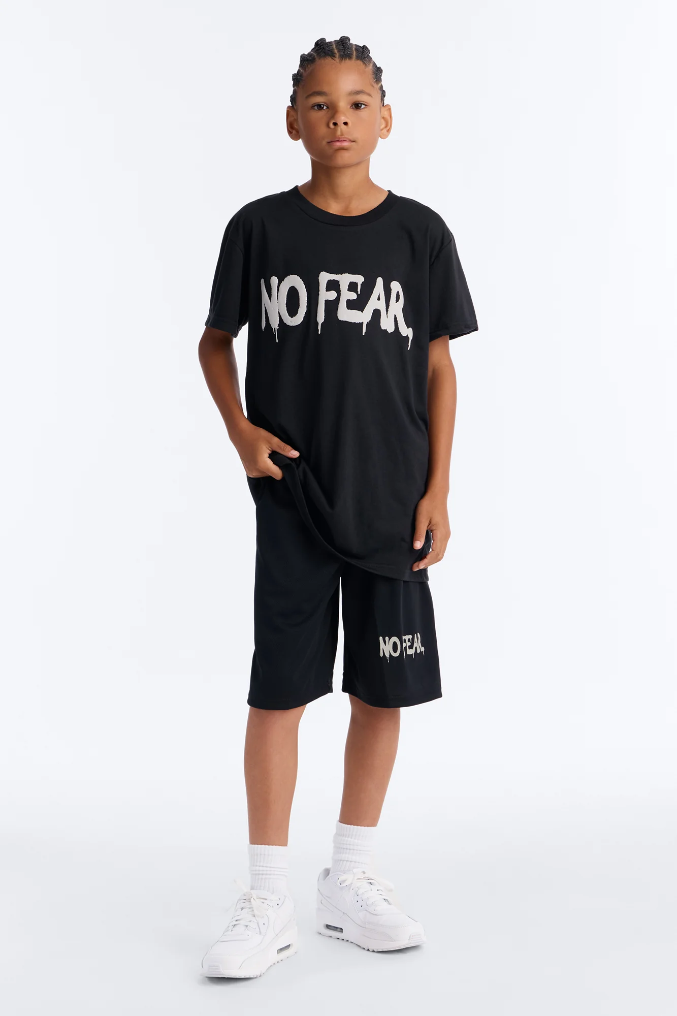 Mini No Fear Short Set - Black