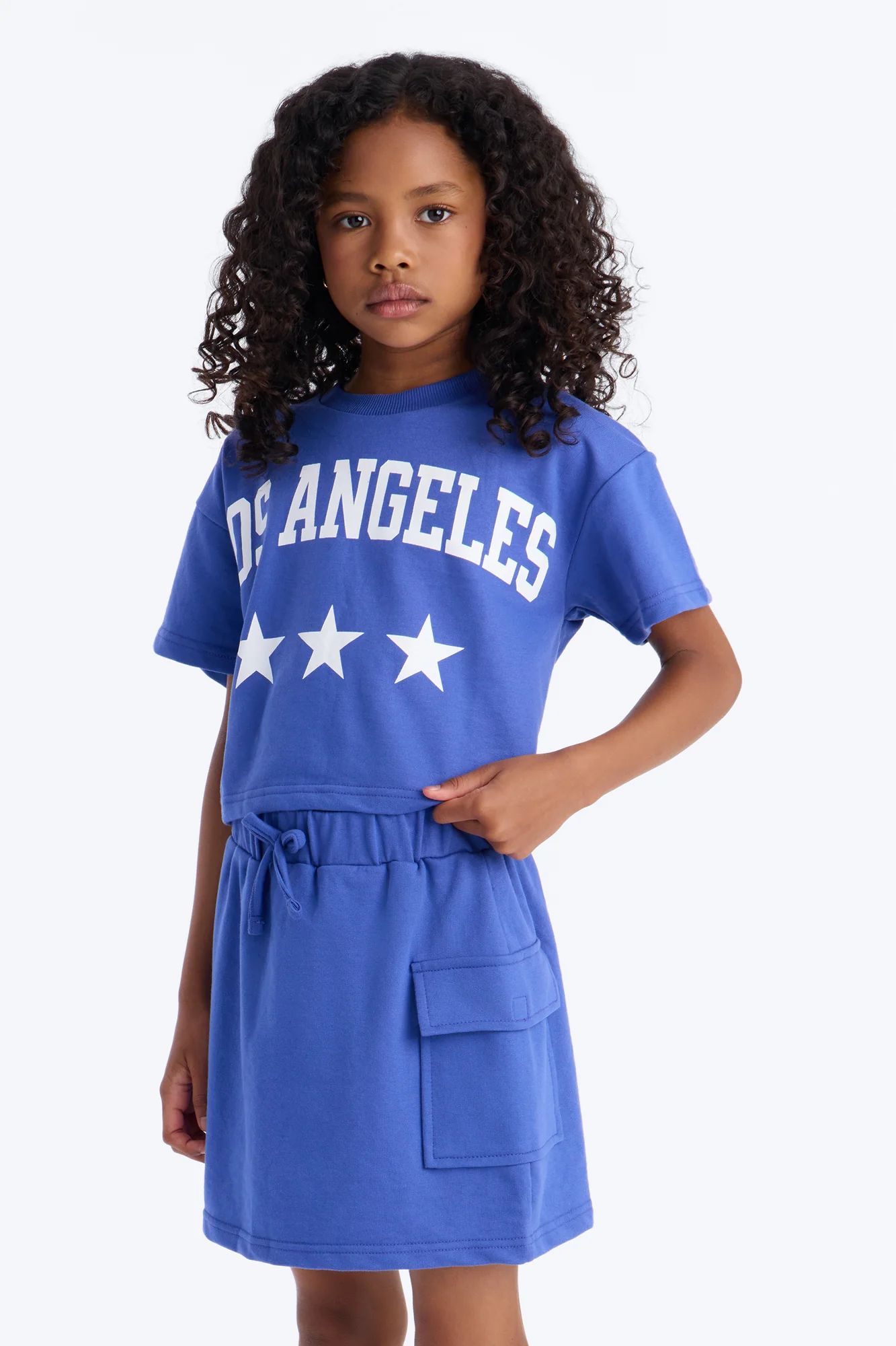 Mini No Place Like LA Skort Set - Blue