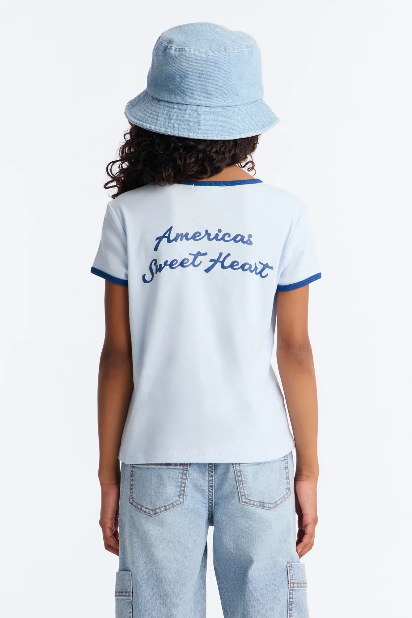 Mini NY America's Sweetheart Short Sleeve Tee - Blue