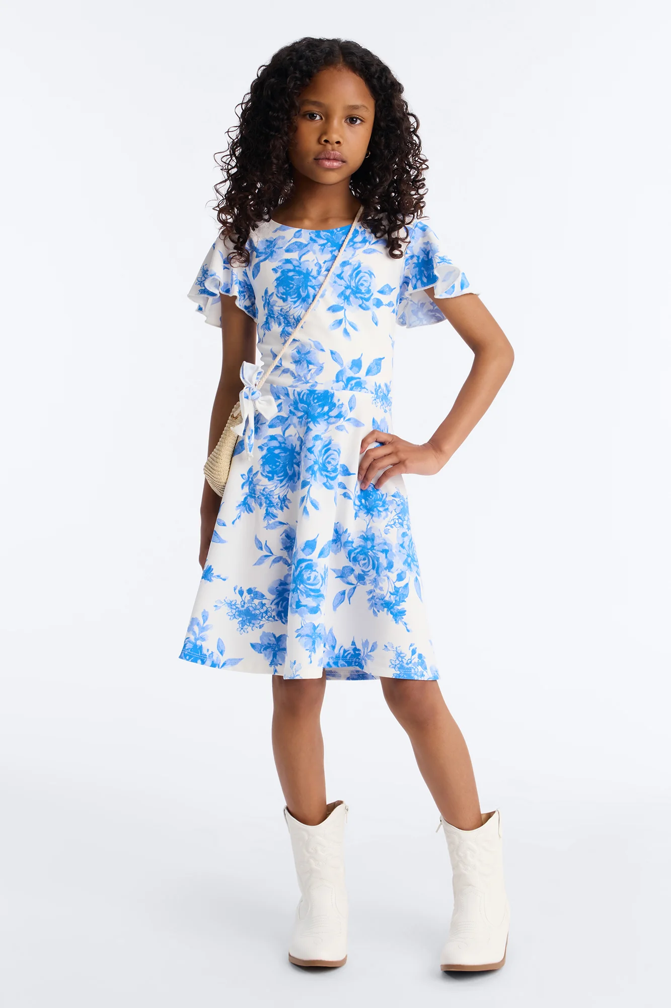 Mini On An Adventure Dress - Ivory/combo