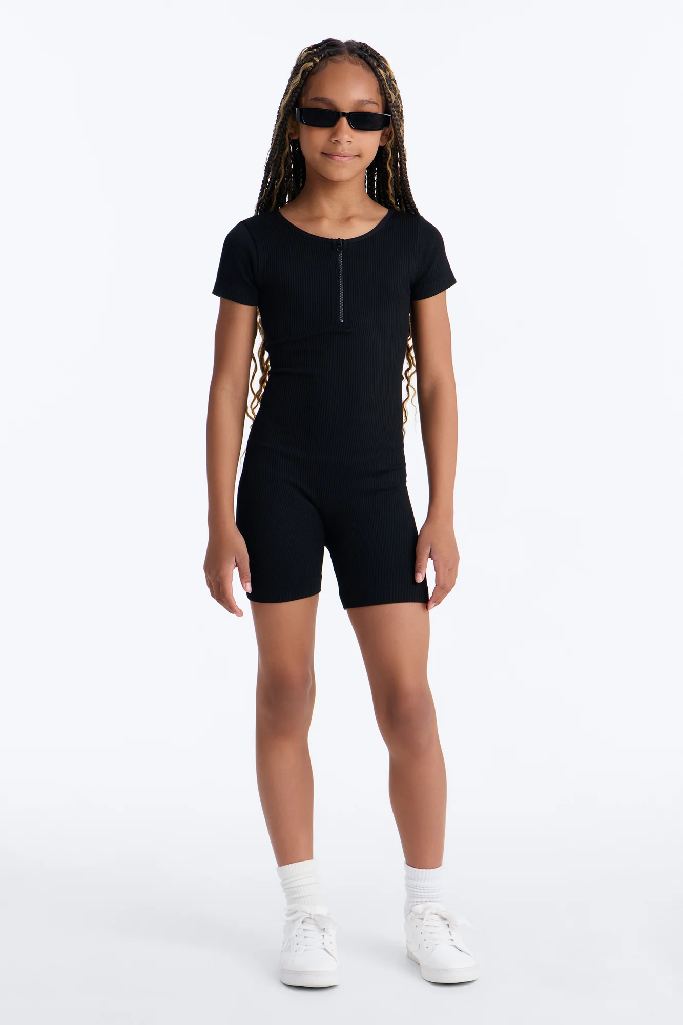Mini On And On Short Sleeve Romper - Black