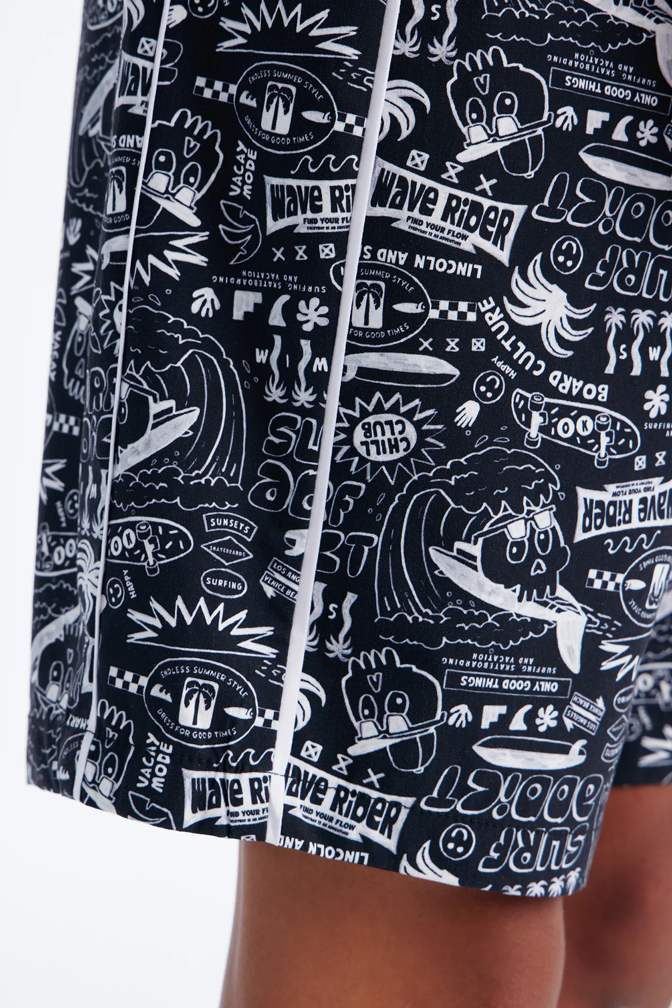 Mini Outlaw Tides Board Short - Black - Image 3