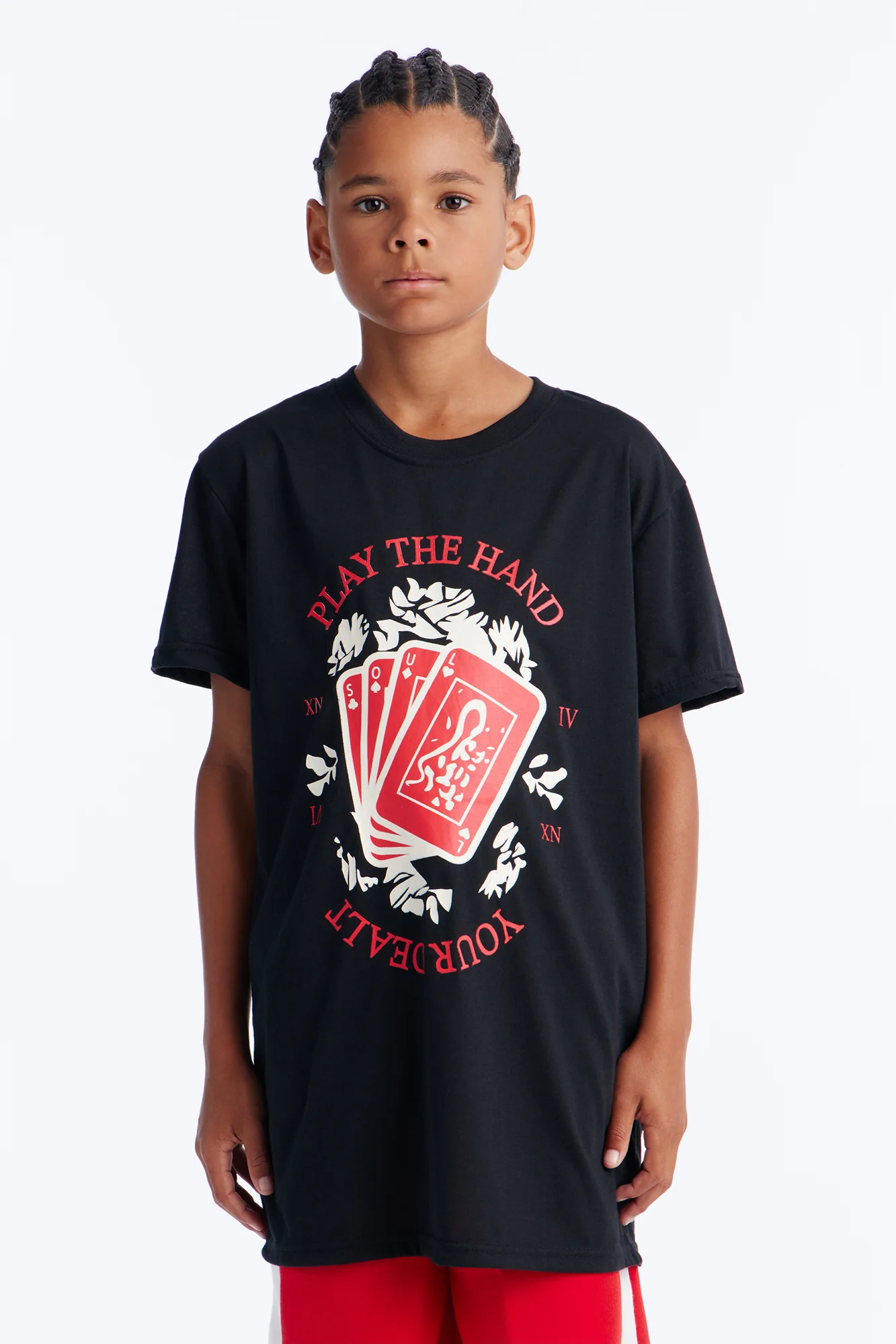 Mini Play The Hand You're Dealt Short Set - Black/Red - Image 2