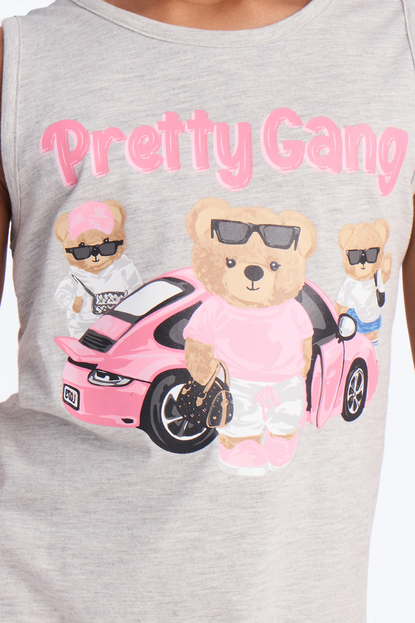 Mini Pretty Gang Short Set - Heather/Combo - Image 3