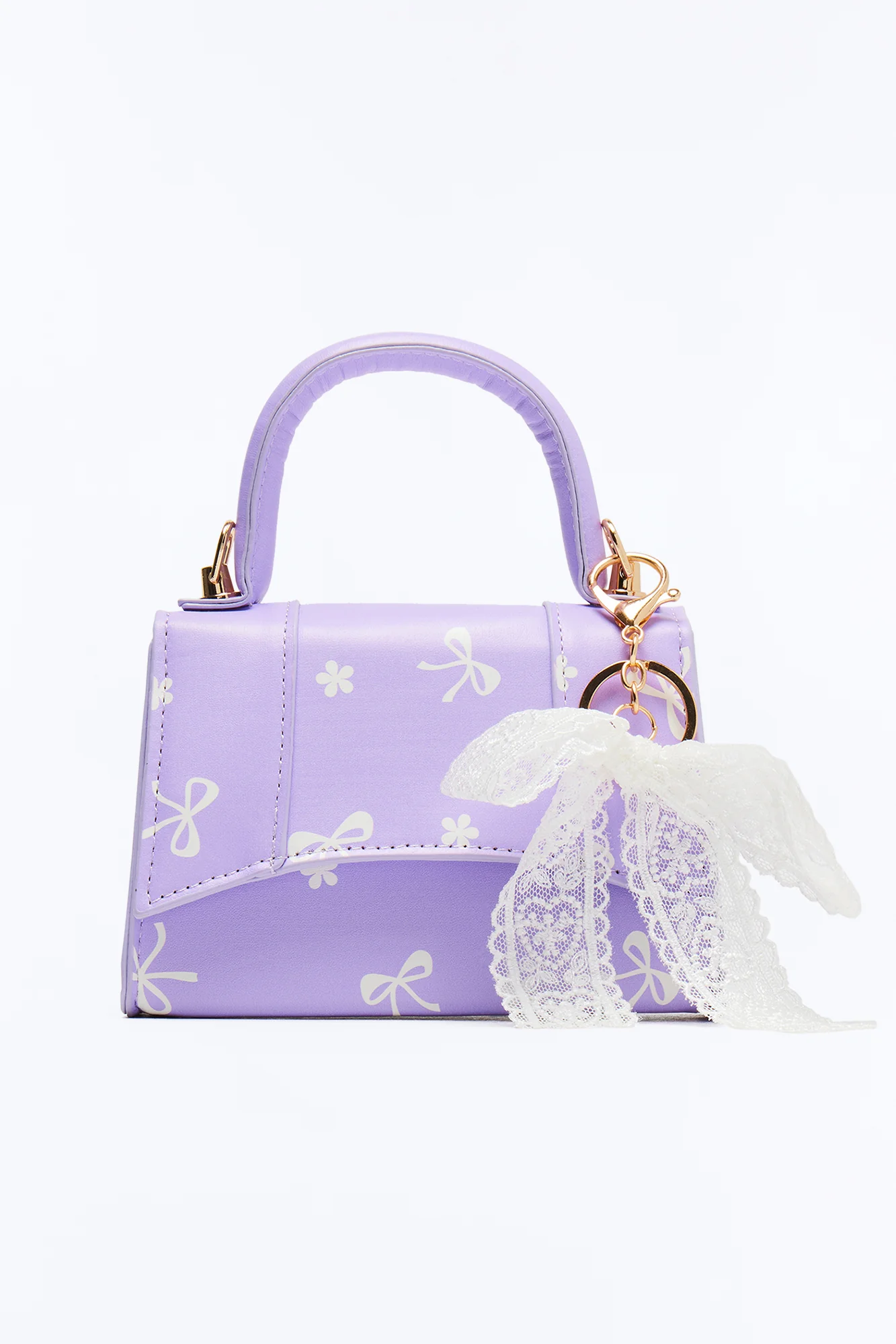 Mini Put A Bow On It Handbag - Purple - Image 4