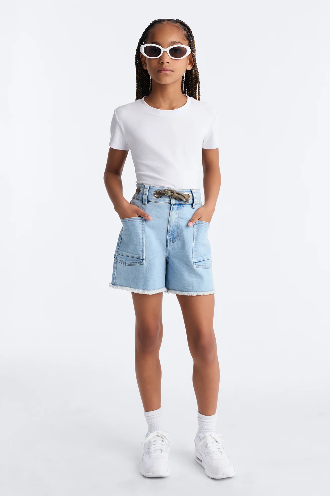 Mini Quite A Delight Denim Shorts - Medium Wash