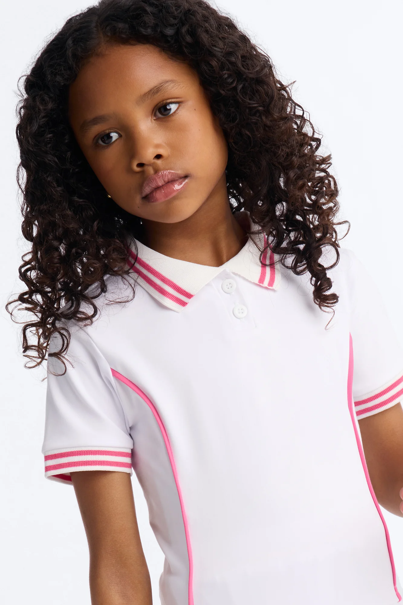 Mini Ready To Play Active Polo Skort Set - White - Image 3