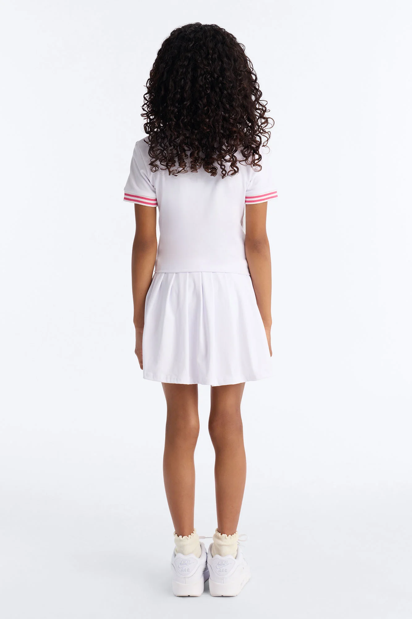 Mini Ready To Play Active Polo Skort Set - White - Image 4