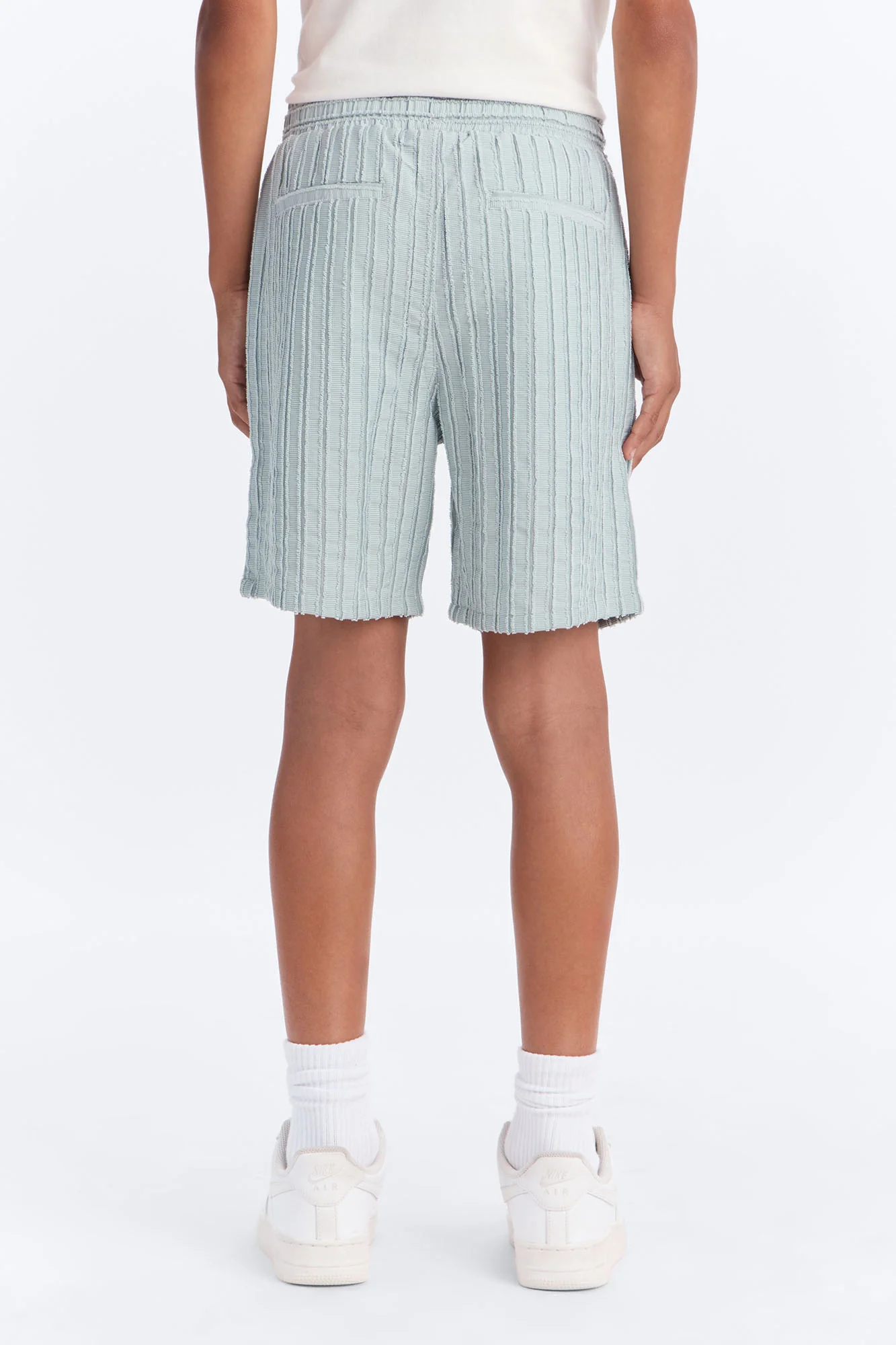 Mini Relaxed Aegean Pleat Short - Sage - Image 3