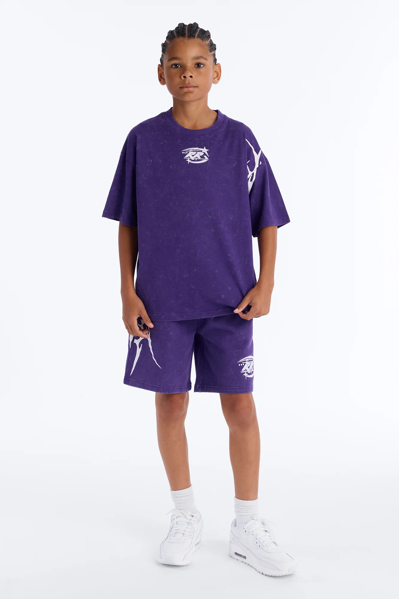 Mini Royalty Rule Short Sleeve Tee - Purple - Image 2