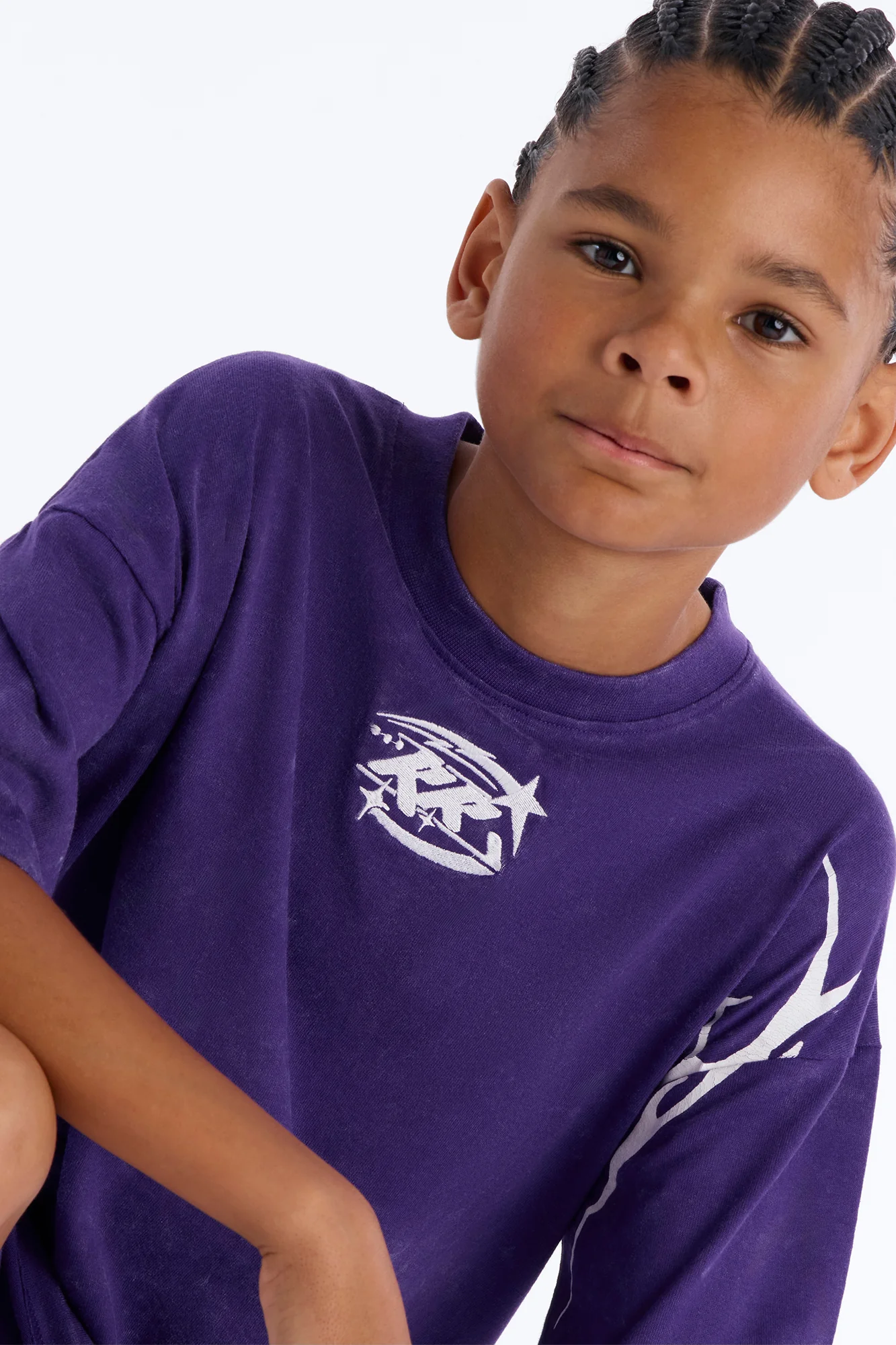 Mini Royalty Rule Short Sleeve Tee - Purple - Image 3