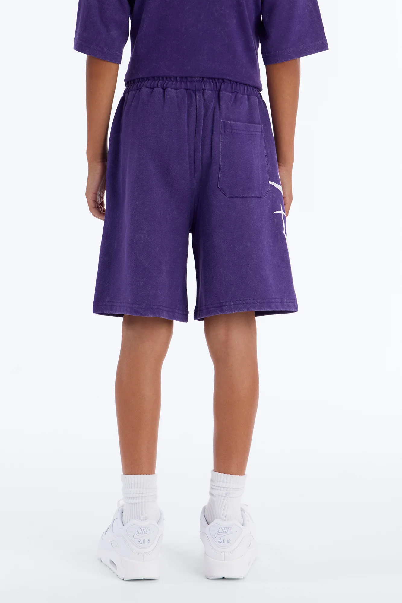 Mini Royalty Rule Sweatshorts - Purple - Image 3
