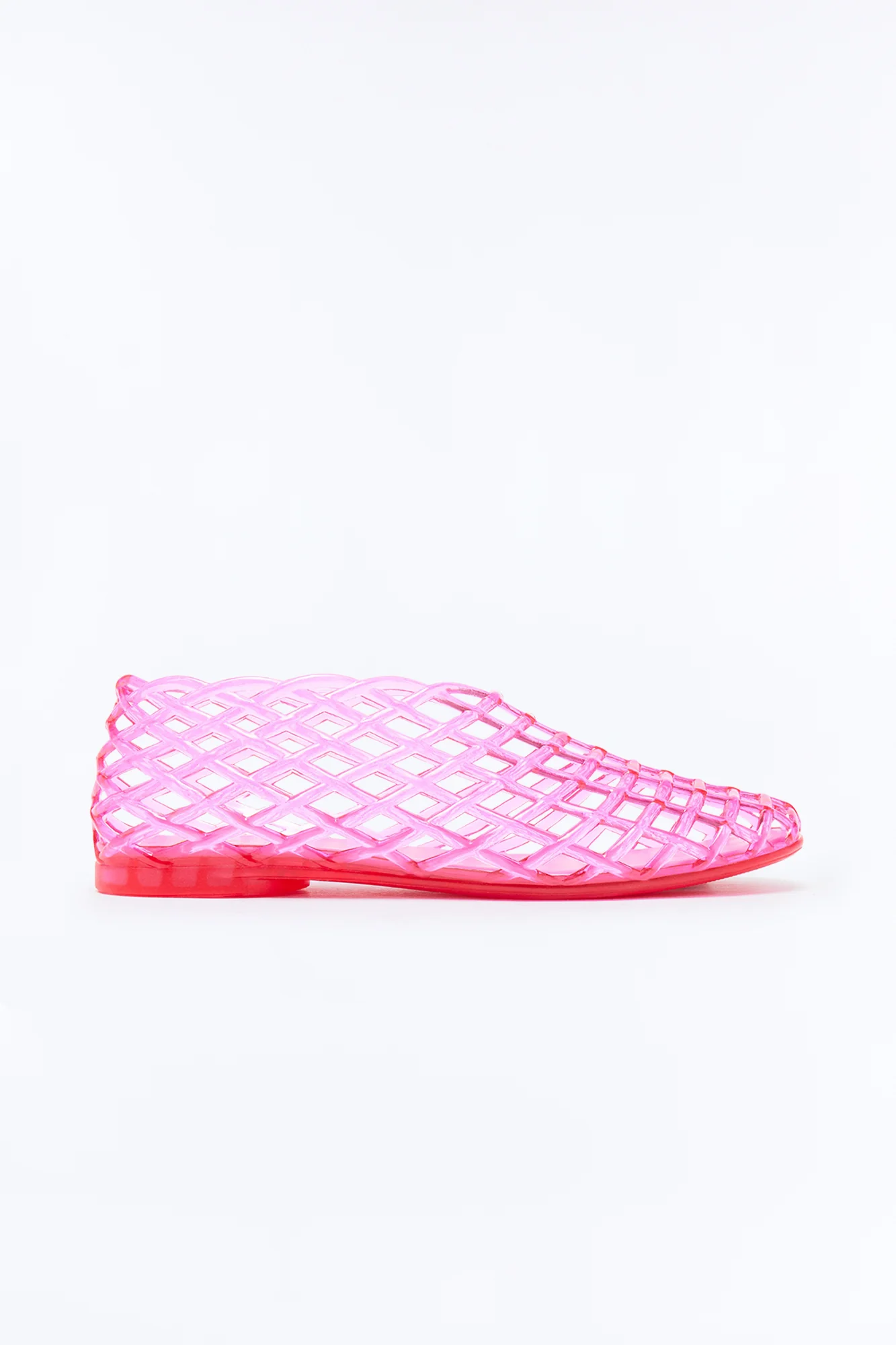 Mini Sally Caged Jelly Flat - Hot Pink - Image 3