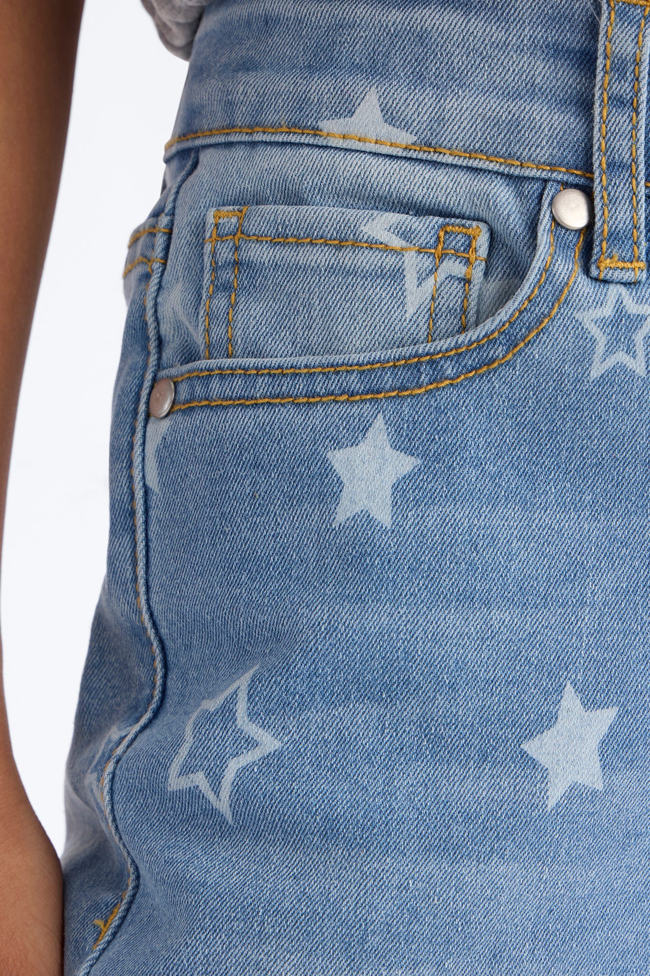 Mini Seeing The Stars Flare Jeans - Light Wash - Image 3
