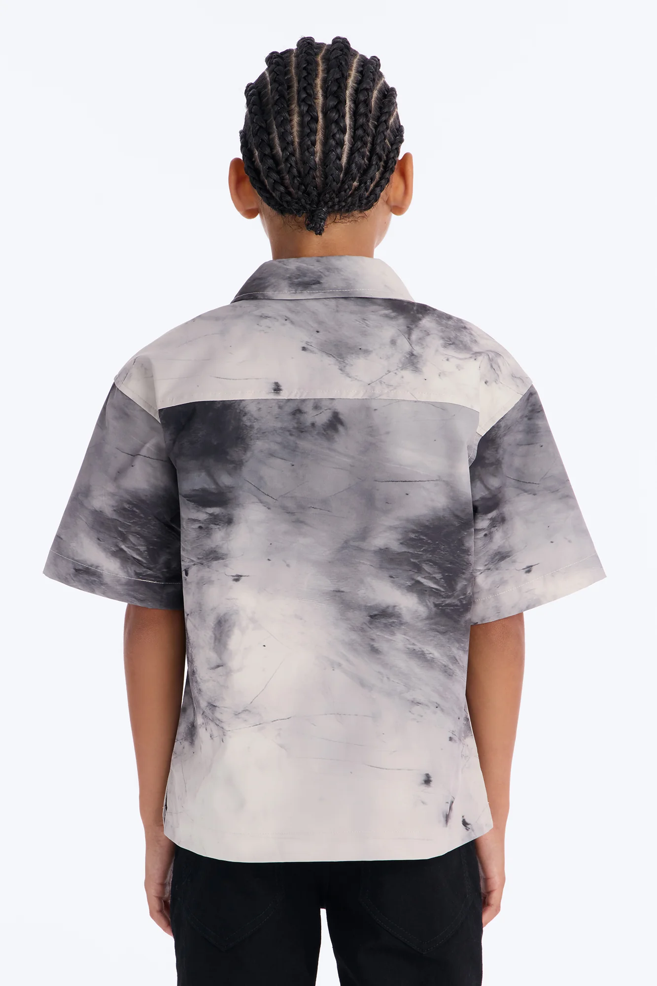 Mini Smokey Zip Polo - Grey - Image 3