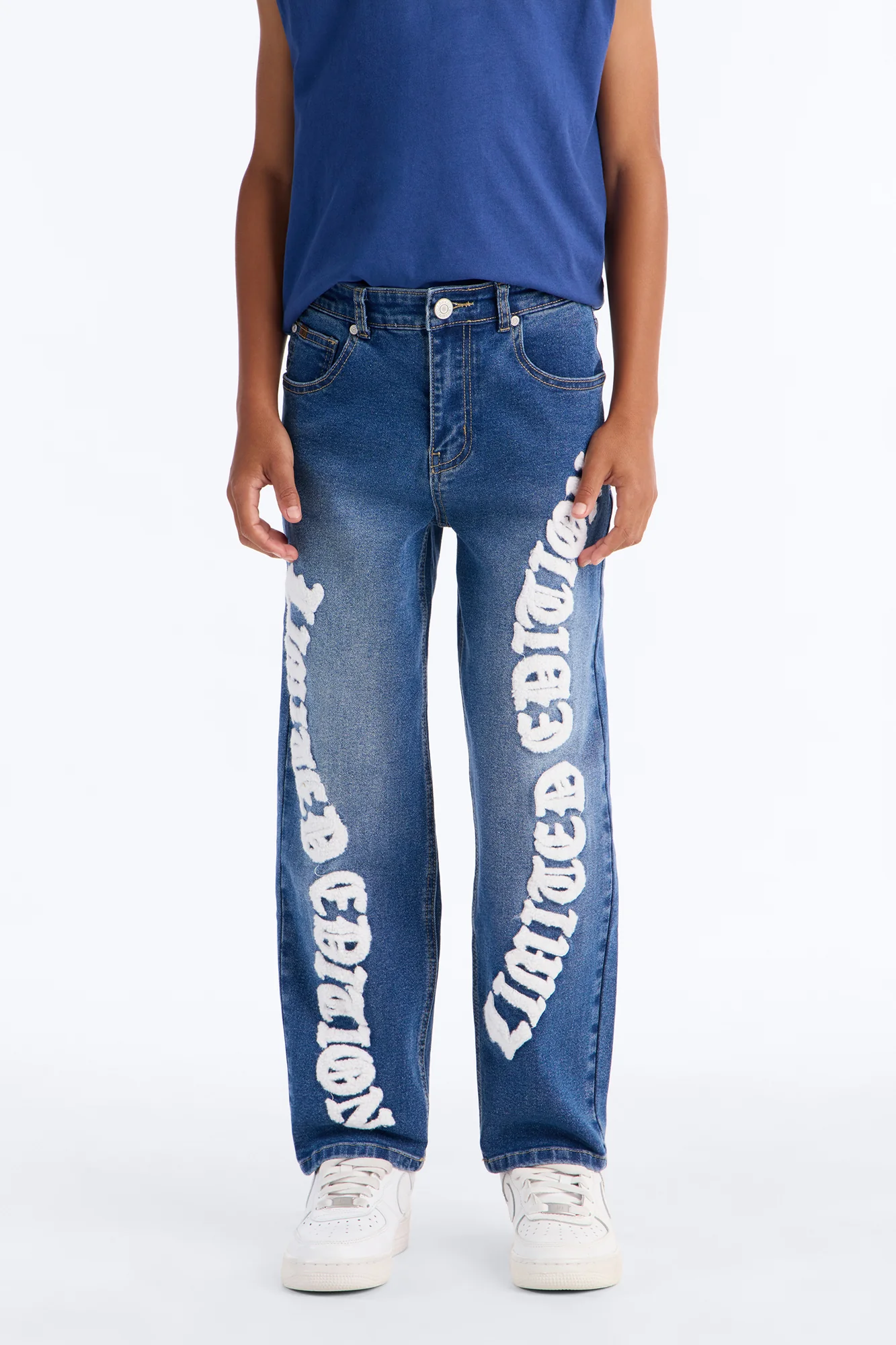 Mini Something To Say Jeans - Medium Blue Wash