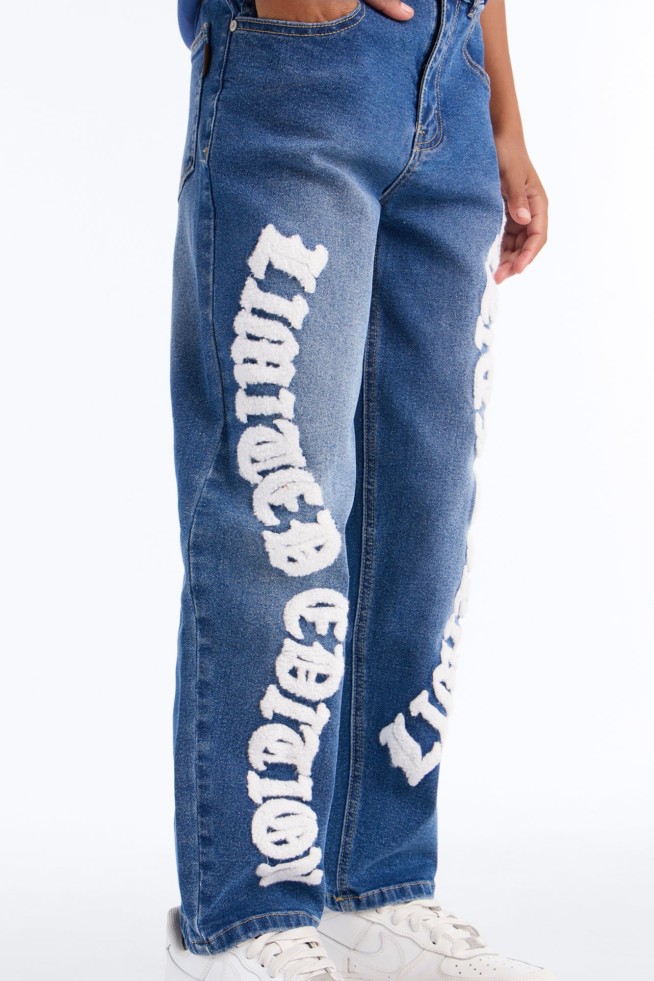 Mini Something To Say Jeans - Medium Blue Wash - Image 3