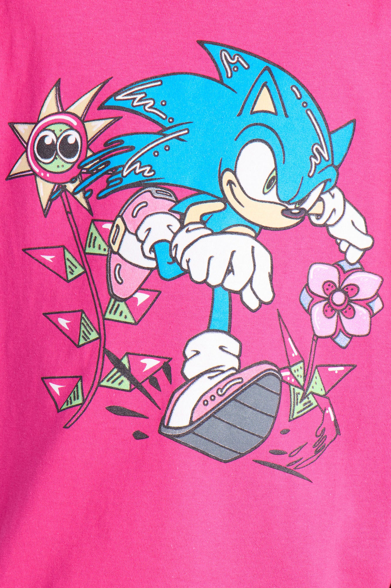 Mini Sonic Floral Short Sleeve Tee - Pink - Image 3