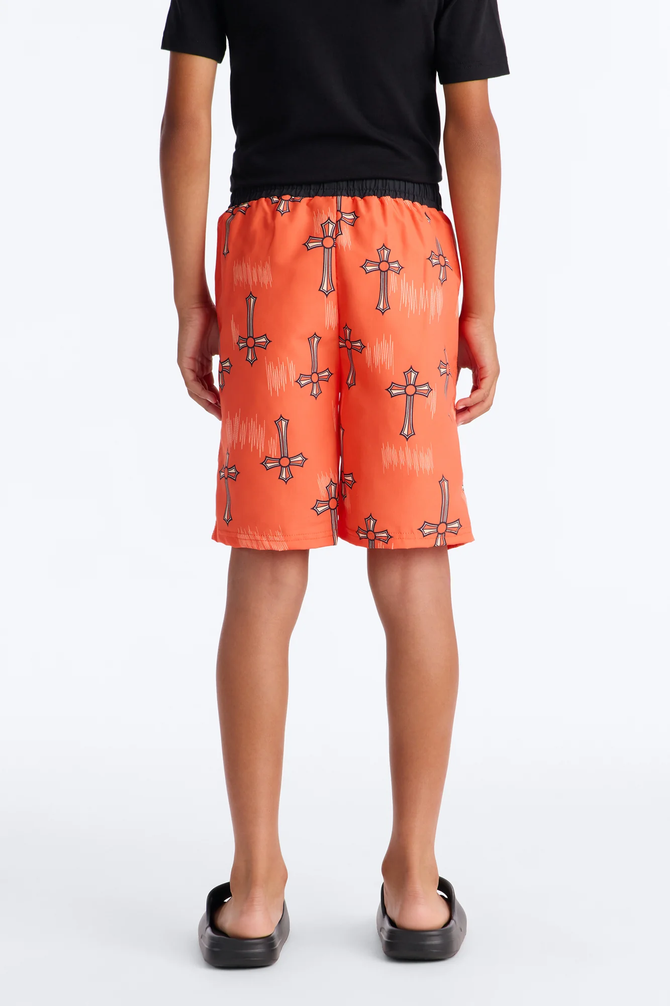 Mini Southpole Crosses Swim Trunk - Orange - Image 4