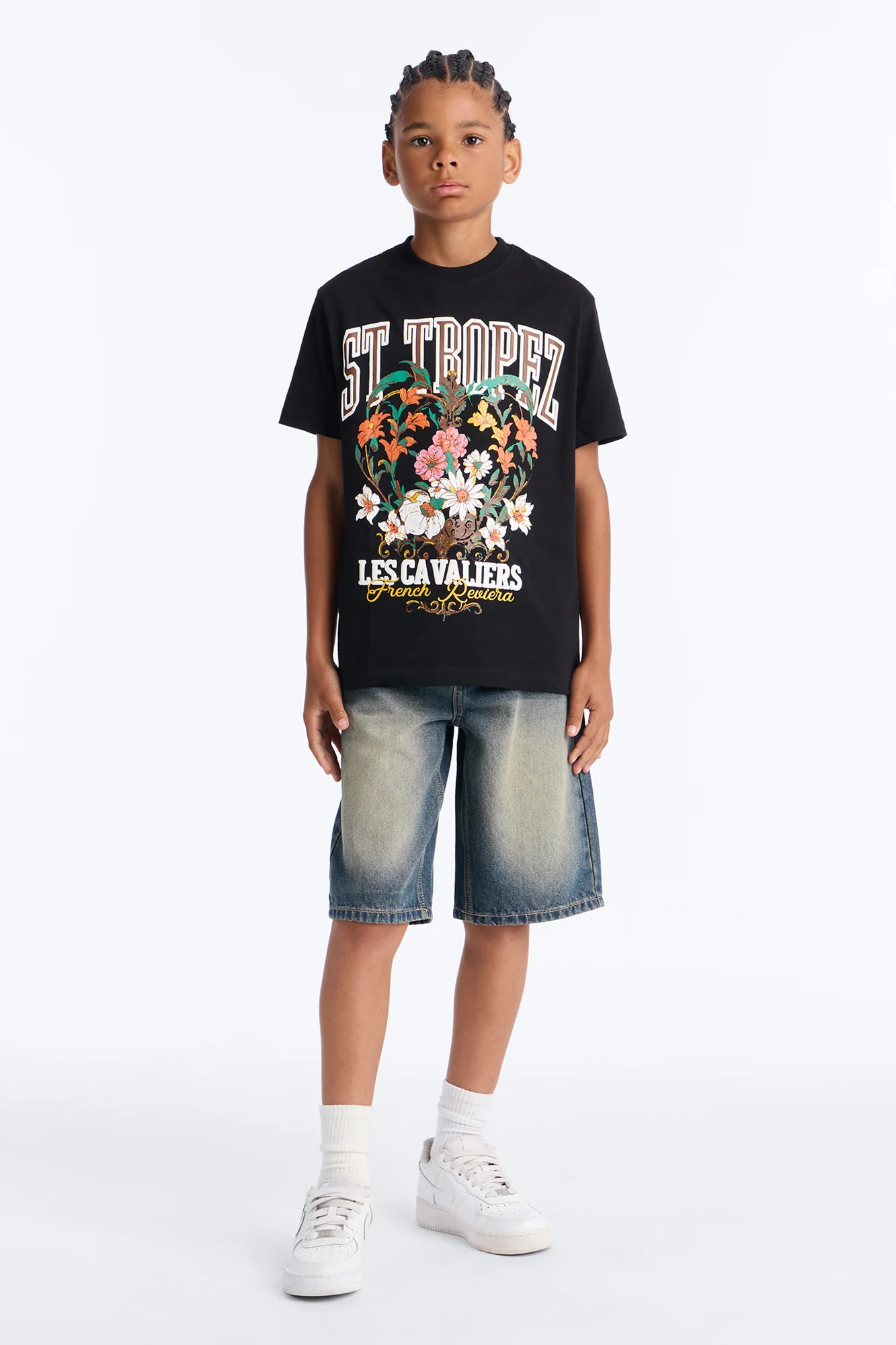 Mini St. Tropez Short Sleeve Tee - Black - Image 2