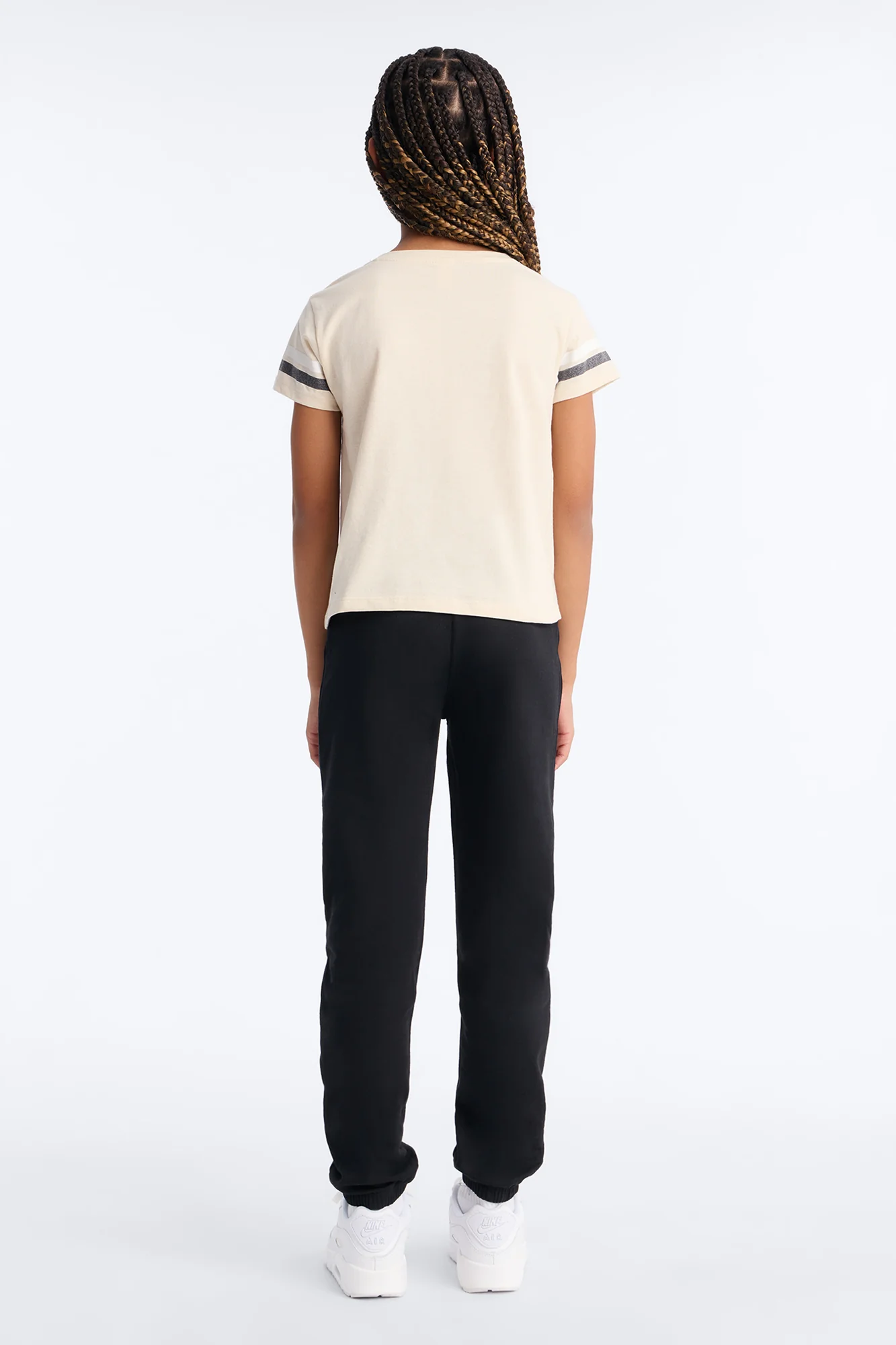 Mini Stay Cool Jogger Pant Set - Cream/combo - Image 4