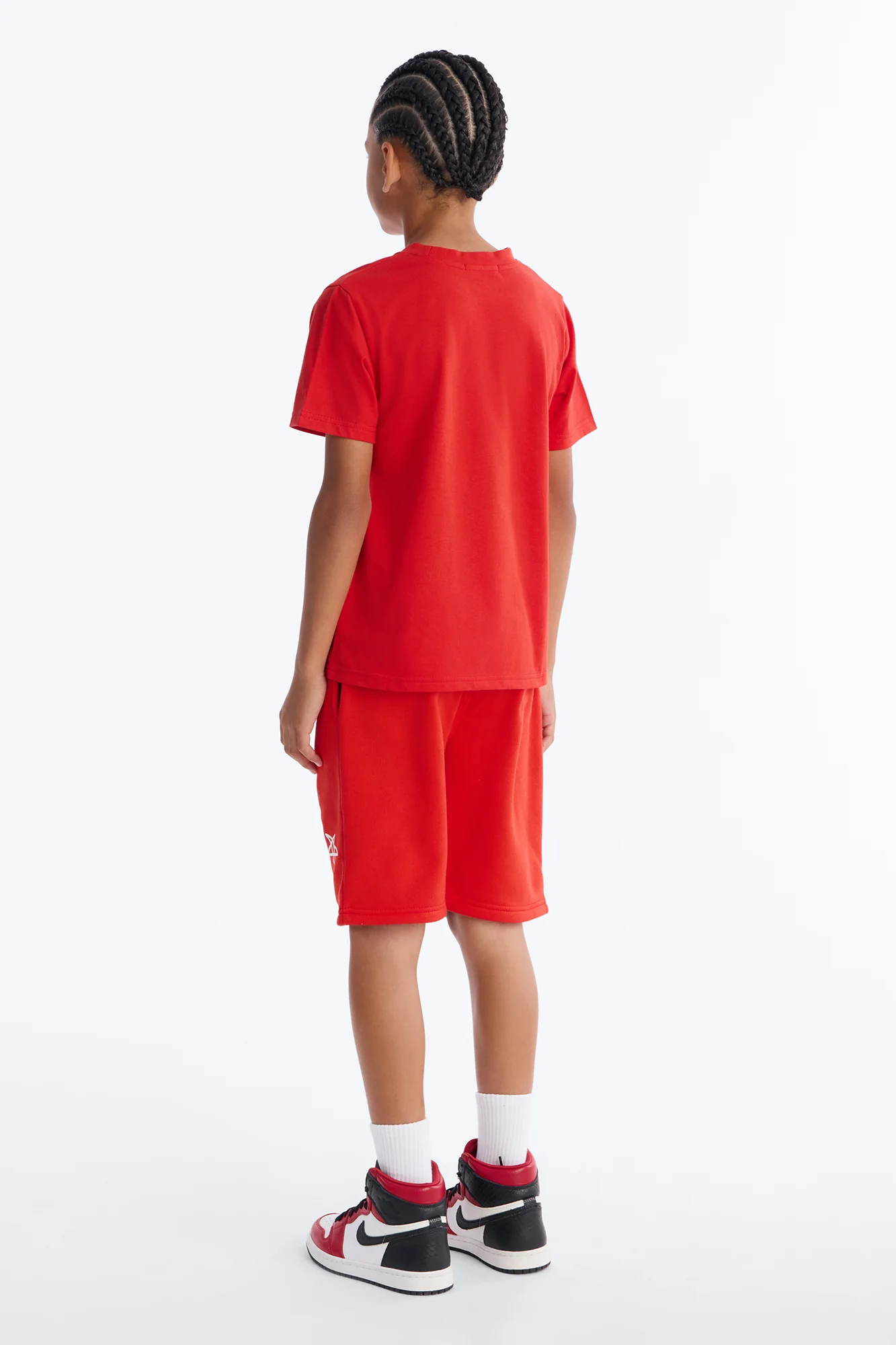 Mini Stay Drippin Fleece Short Set - Red - Image 3