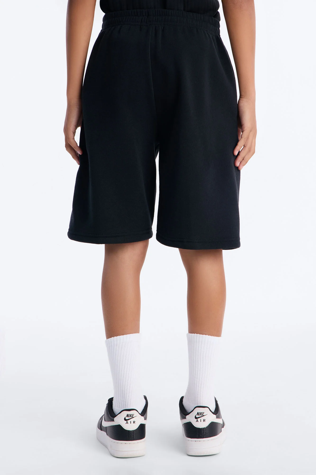MIni Stay Fresh Fleece Shorts - Black - Image 3