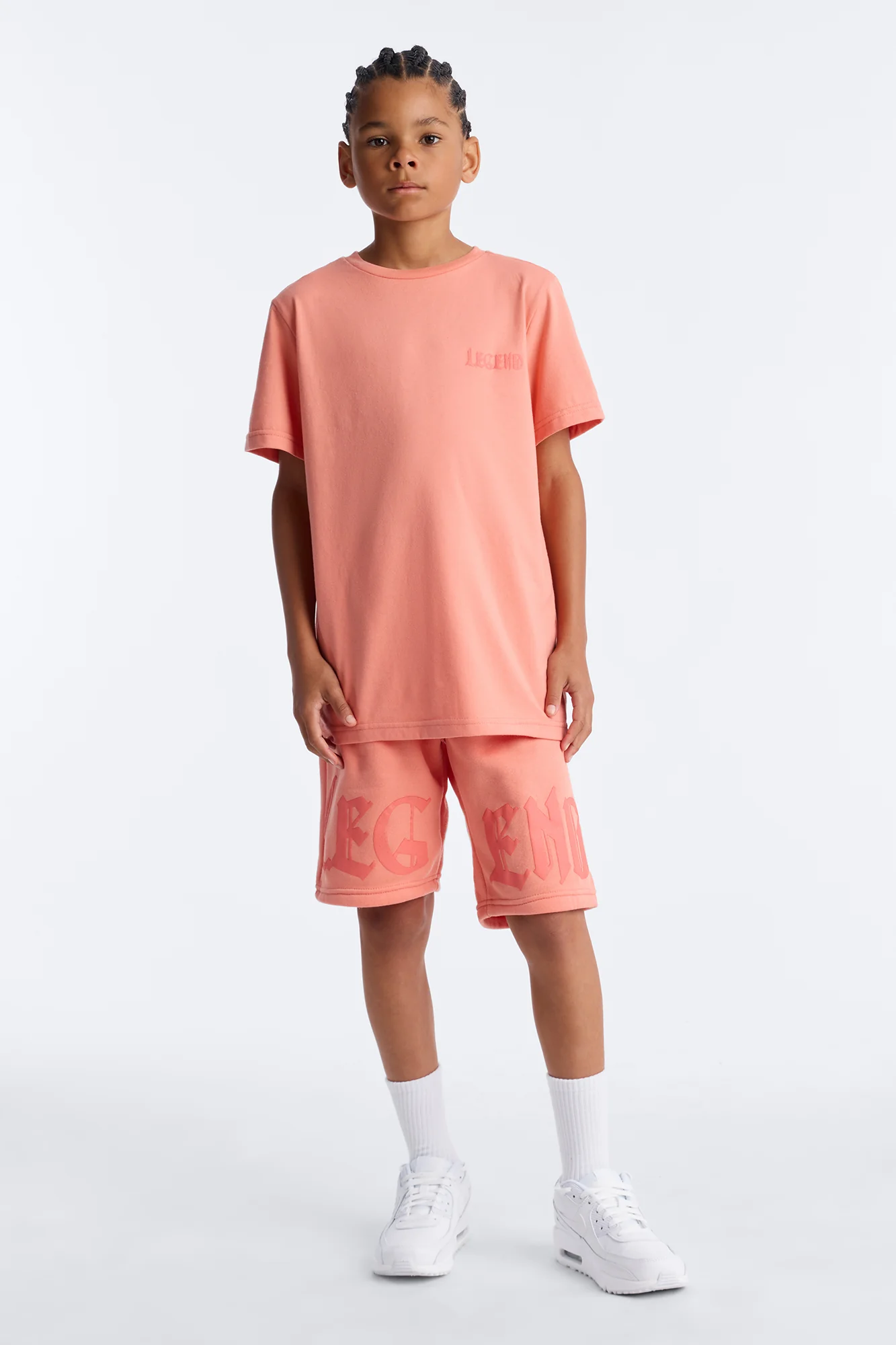 Mini Still A Legend Short Set - Orange