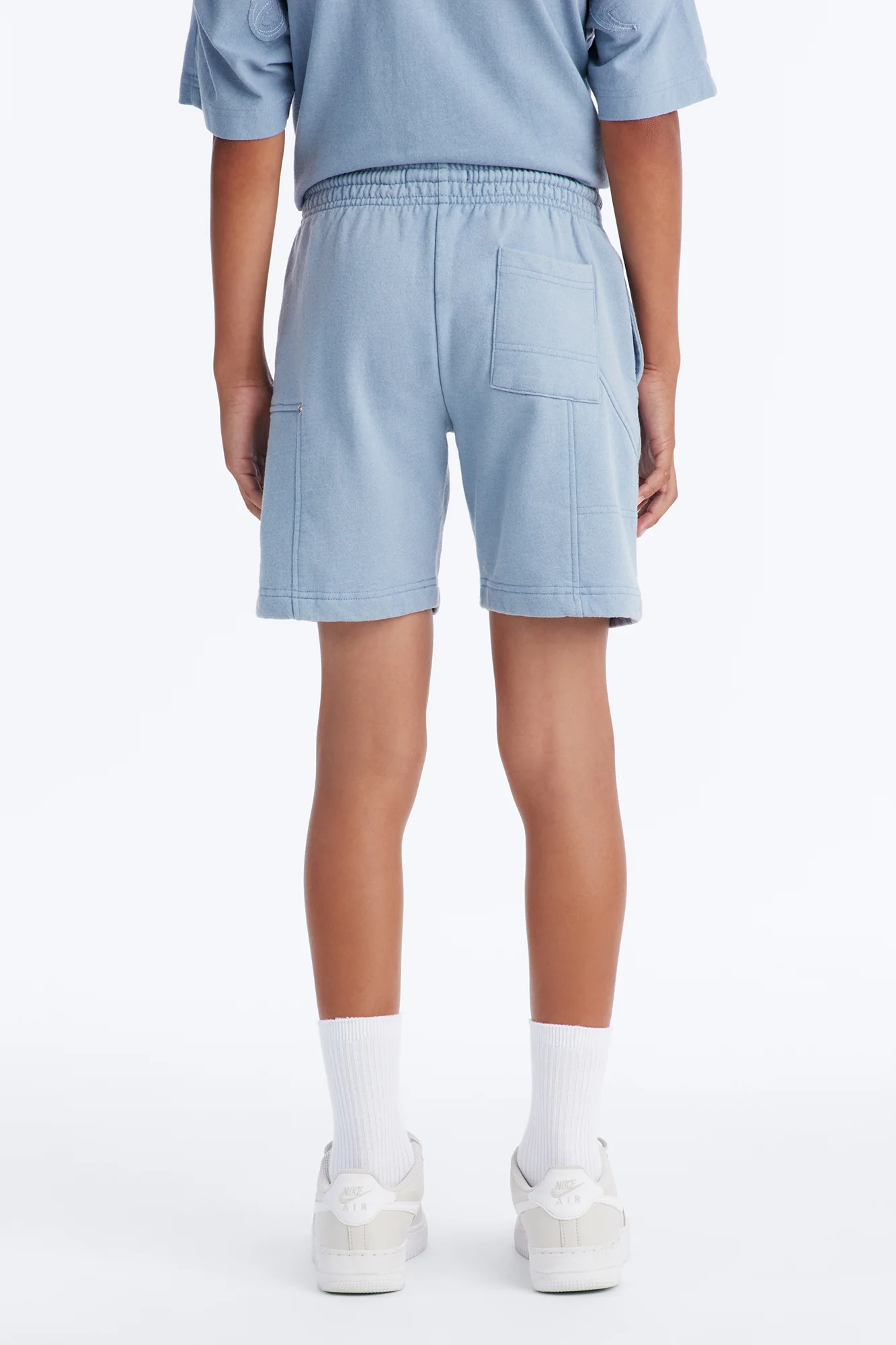 Mini Still A Saint Shorts - Light Blue - Image 4