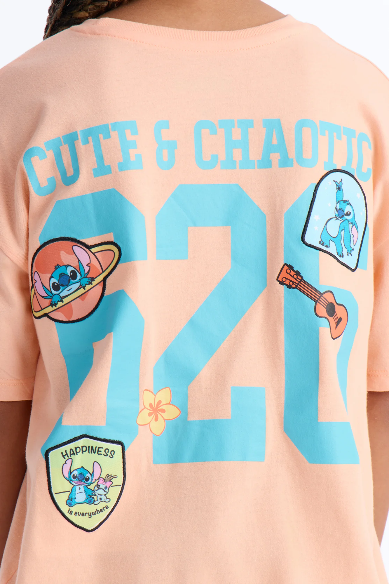 Mini Stitch Kaua'i Short Sleeve Tee - Peach - Image 3