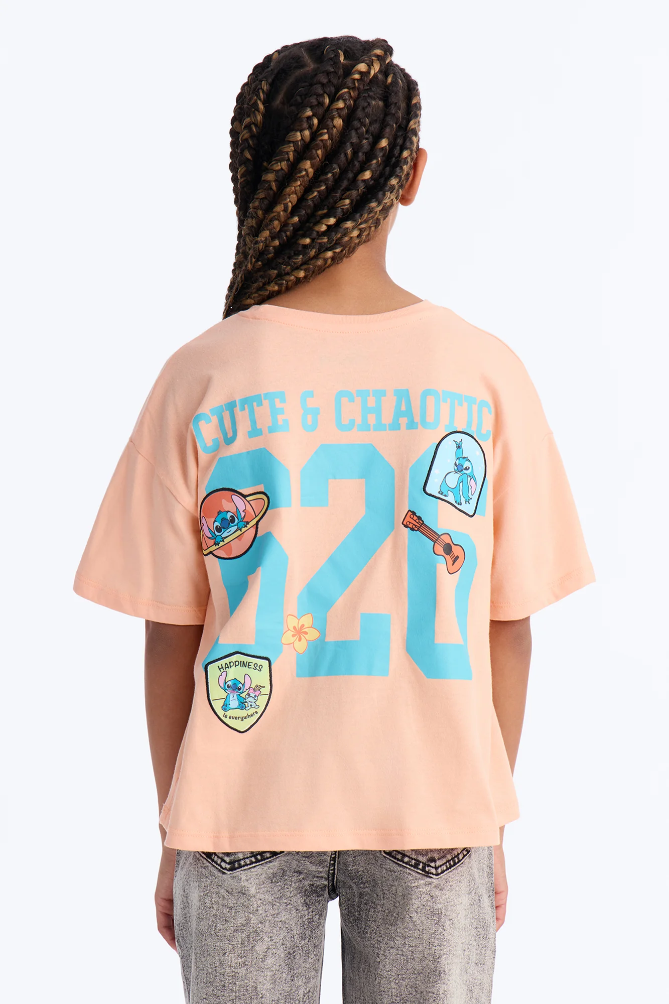 Mini Stitch Kaua'i Short Sleeve Tee - Peach - Image 4