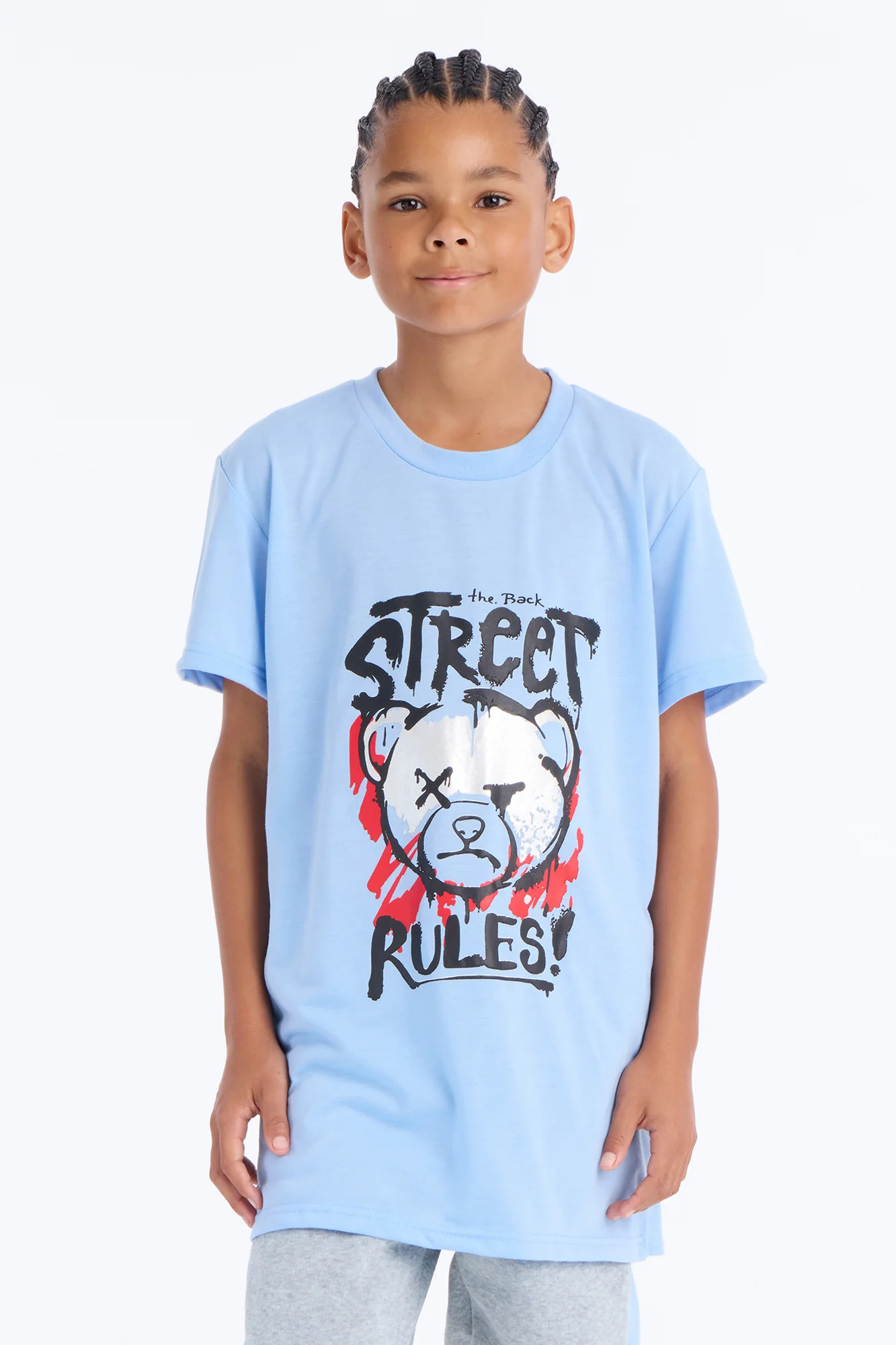Mini Street Rules Jogger Pant Set - Blue/combo - Image 2