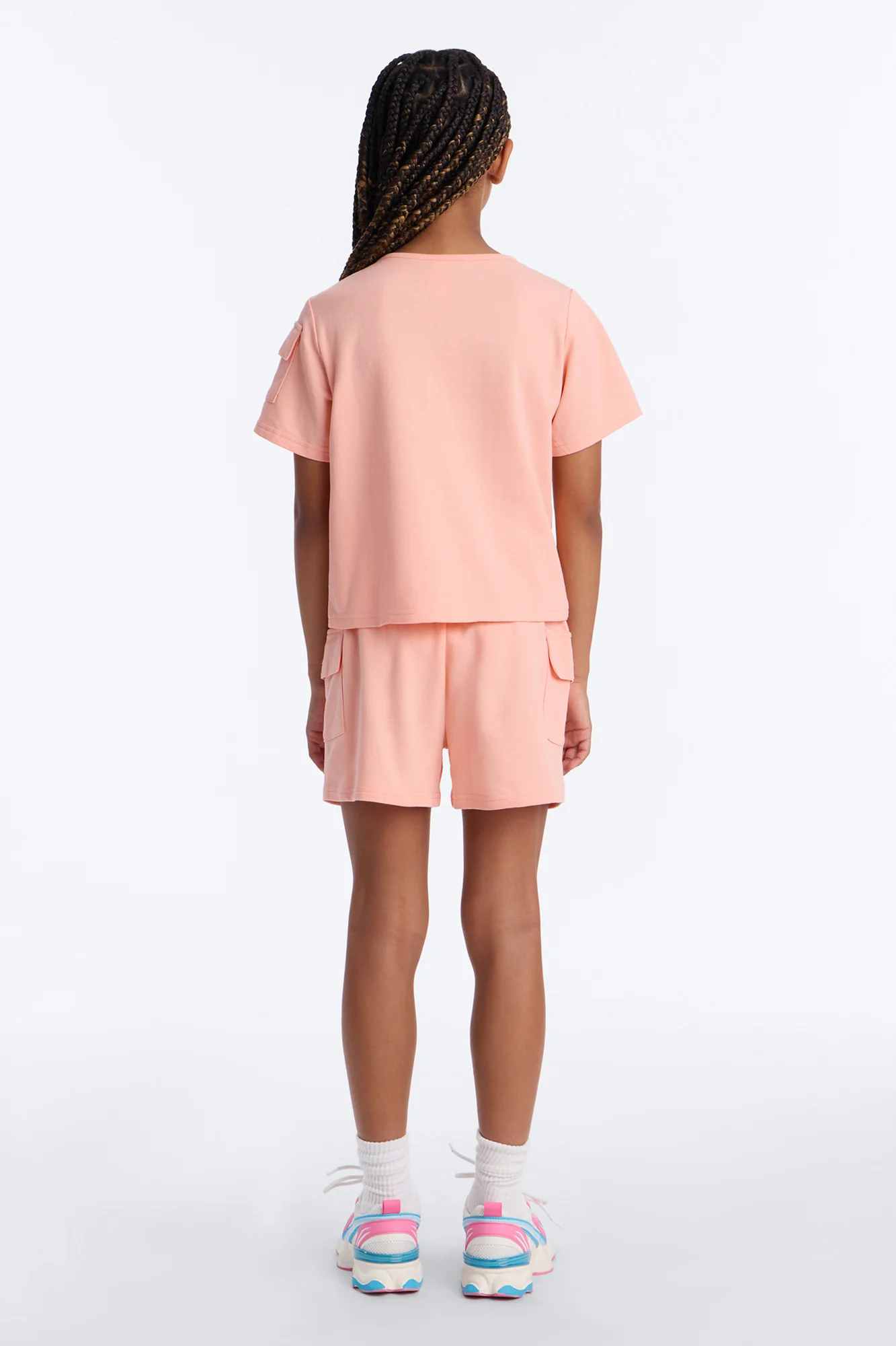 Mini Such A Drama Queen Short Set - Coral - Image 4
