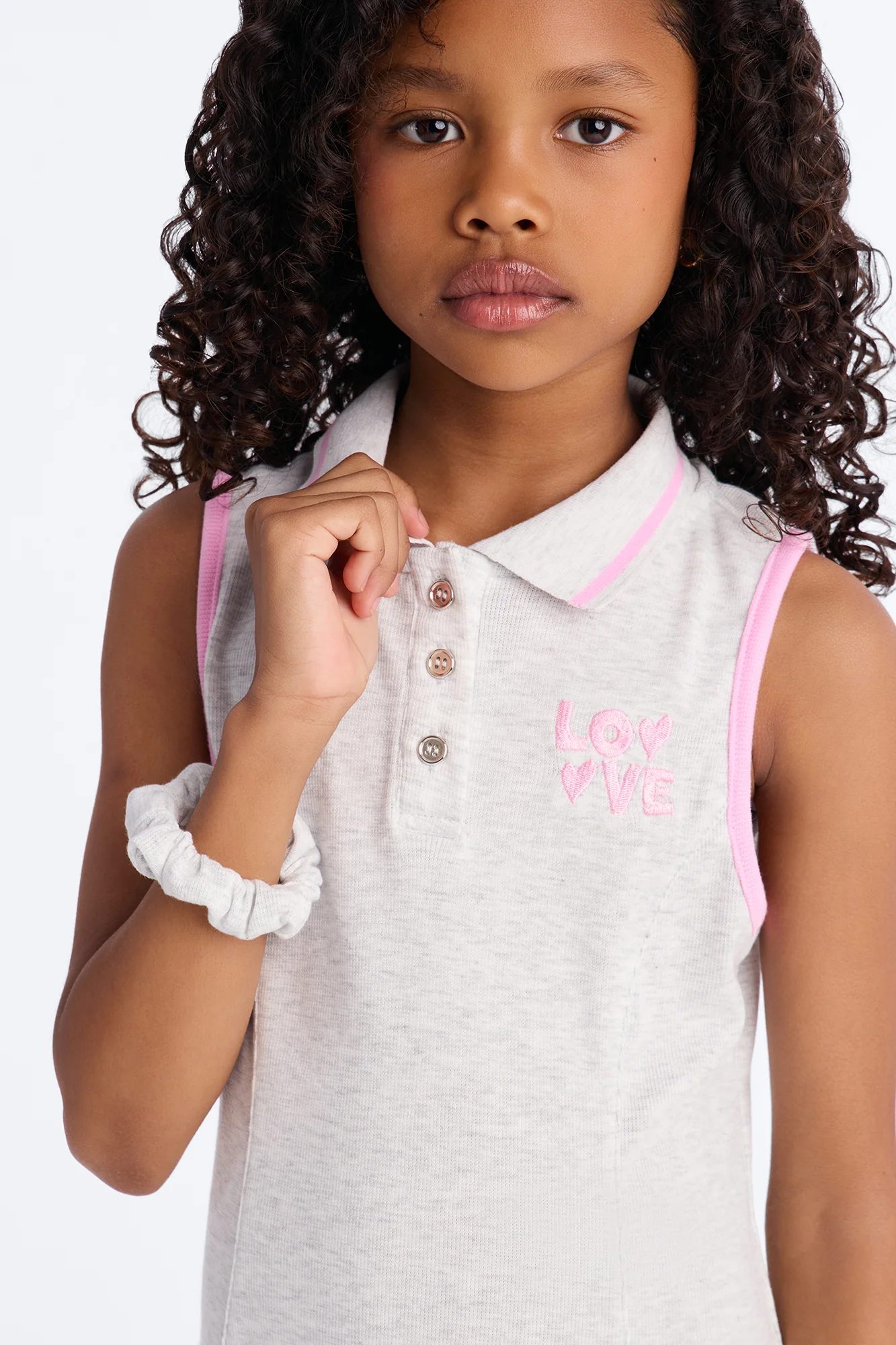 Mini Sure Of It Dress - Heather Grey - Image 3