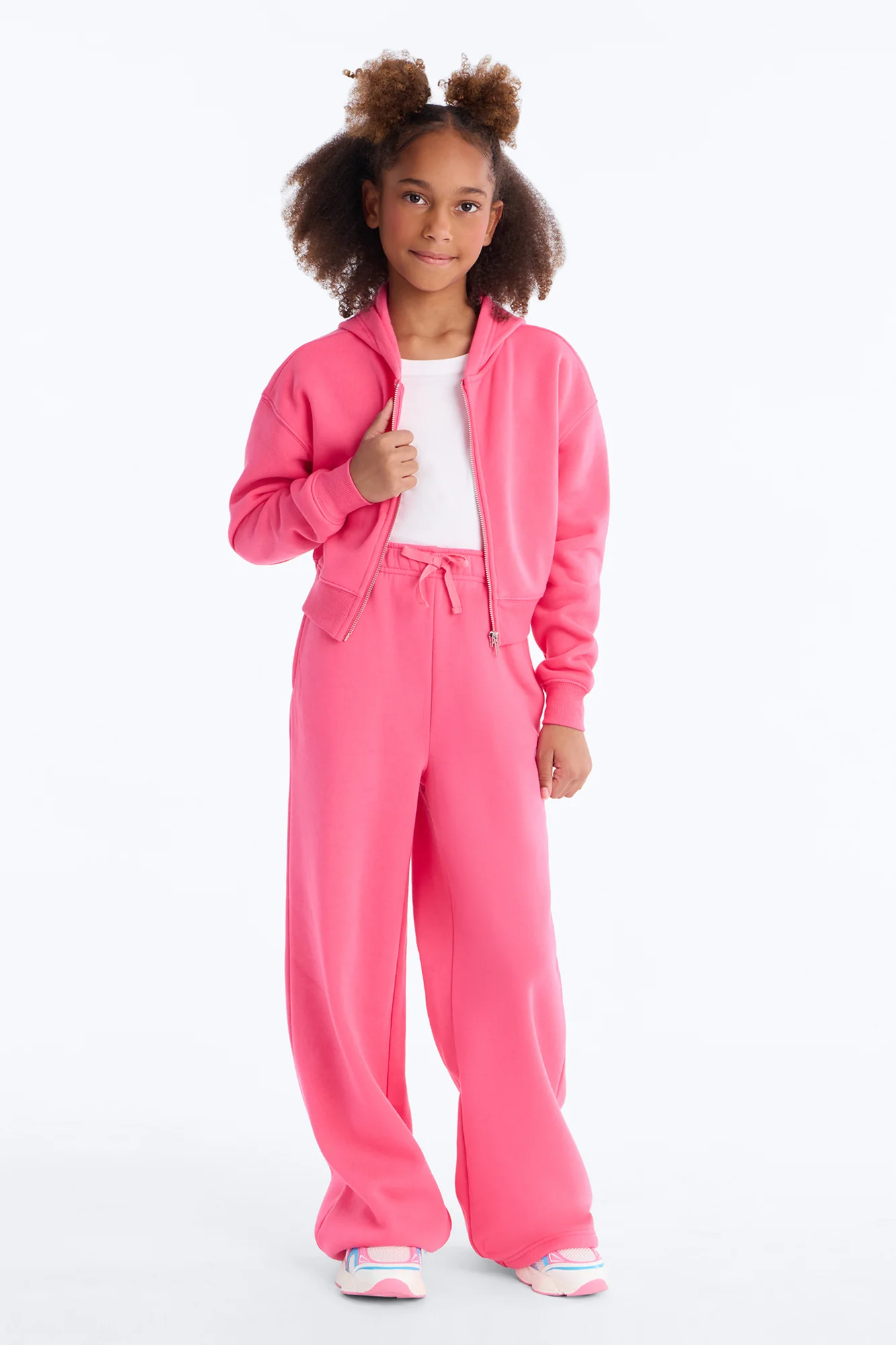Mini Tell Me More Sportscore Zip Hoodie - Hot Pink - Image 2
