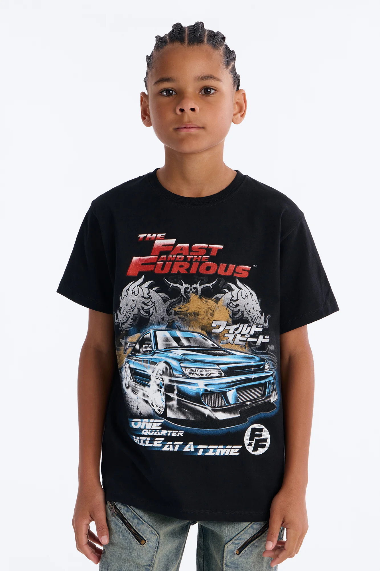 Mini The Fast And Furious One Quarter Mile Short Sleeve Tee - Black
