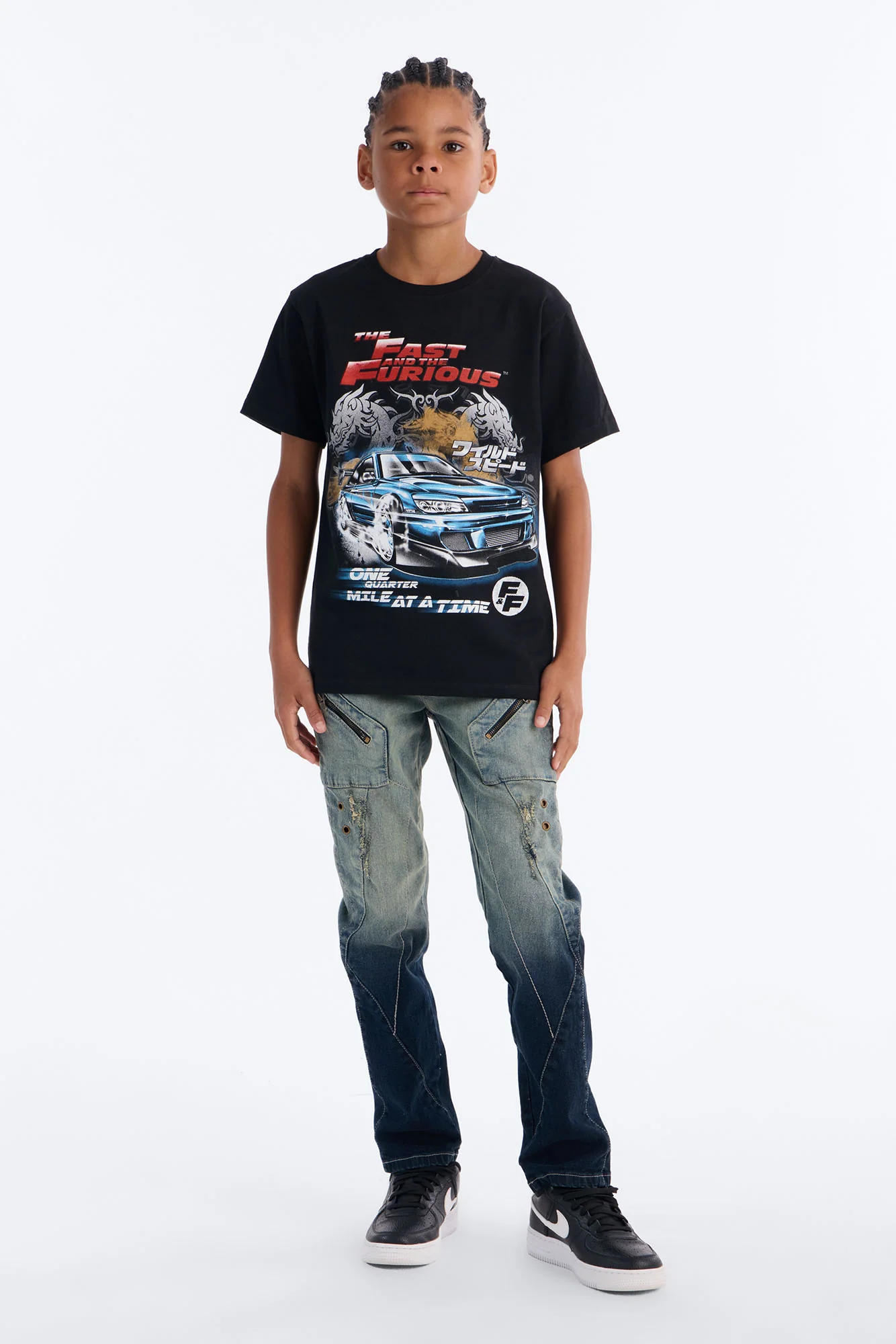 Mini The Fast And Furious One Quarter Mile Short Sleeve Tee - Black - Image 2