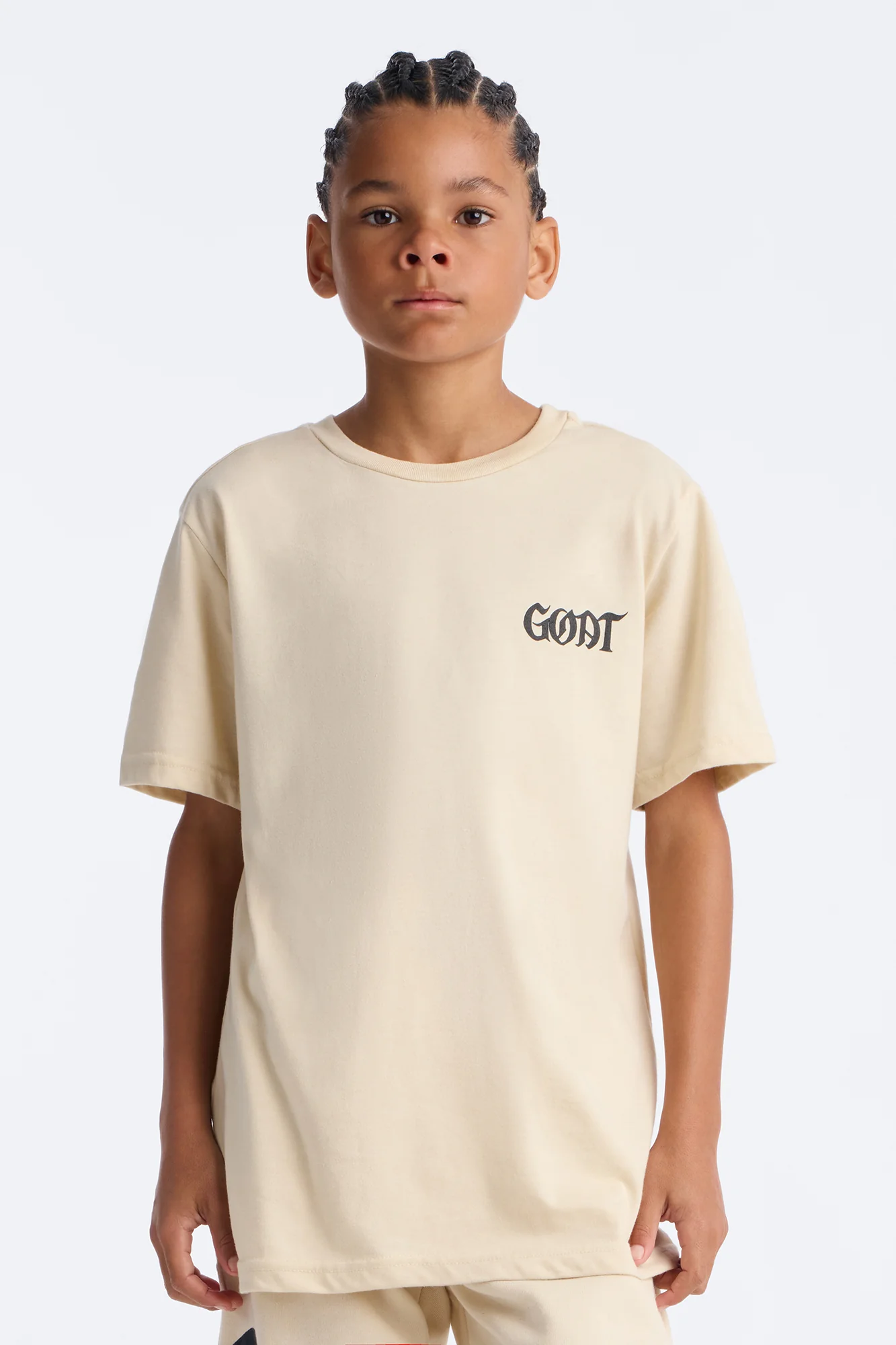 Mini The GOAT Forever Short Set - Cream - Image 2